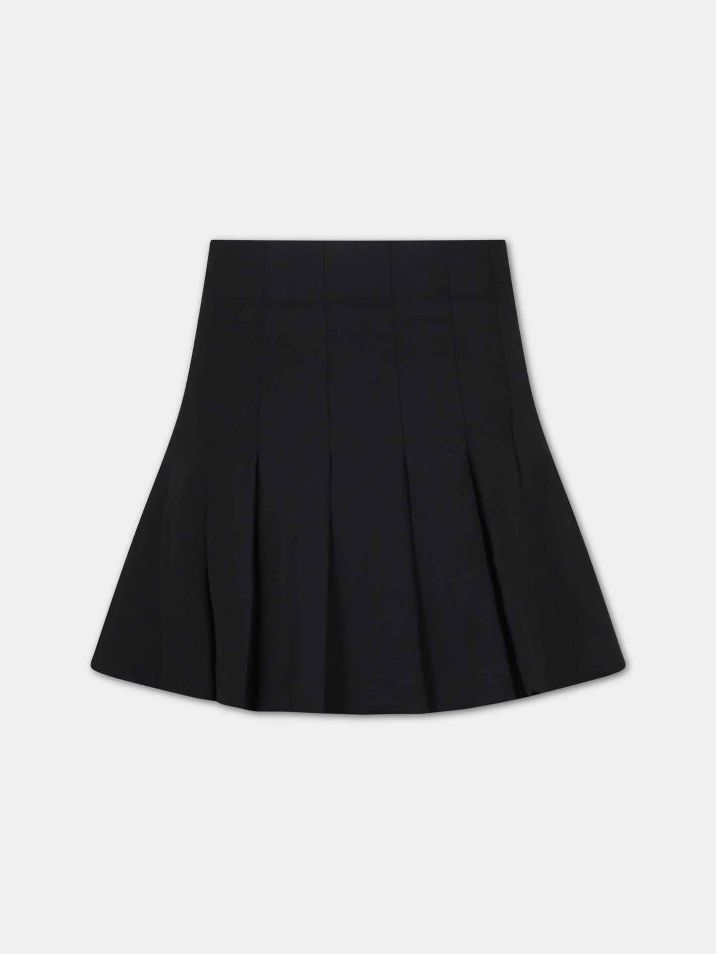 Gonna elegante nera per bambina,Balmain Kids,BU7A51 I0196 930