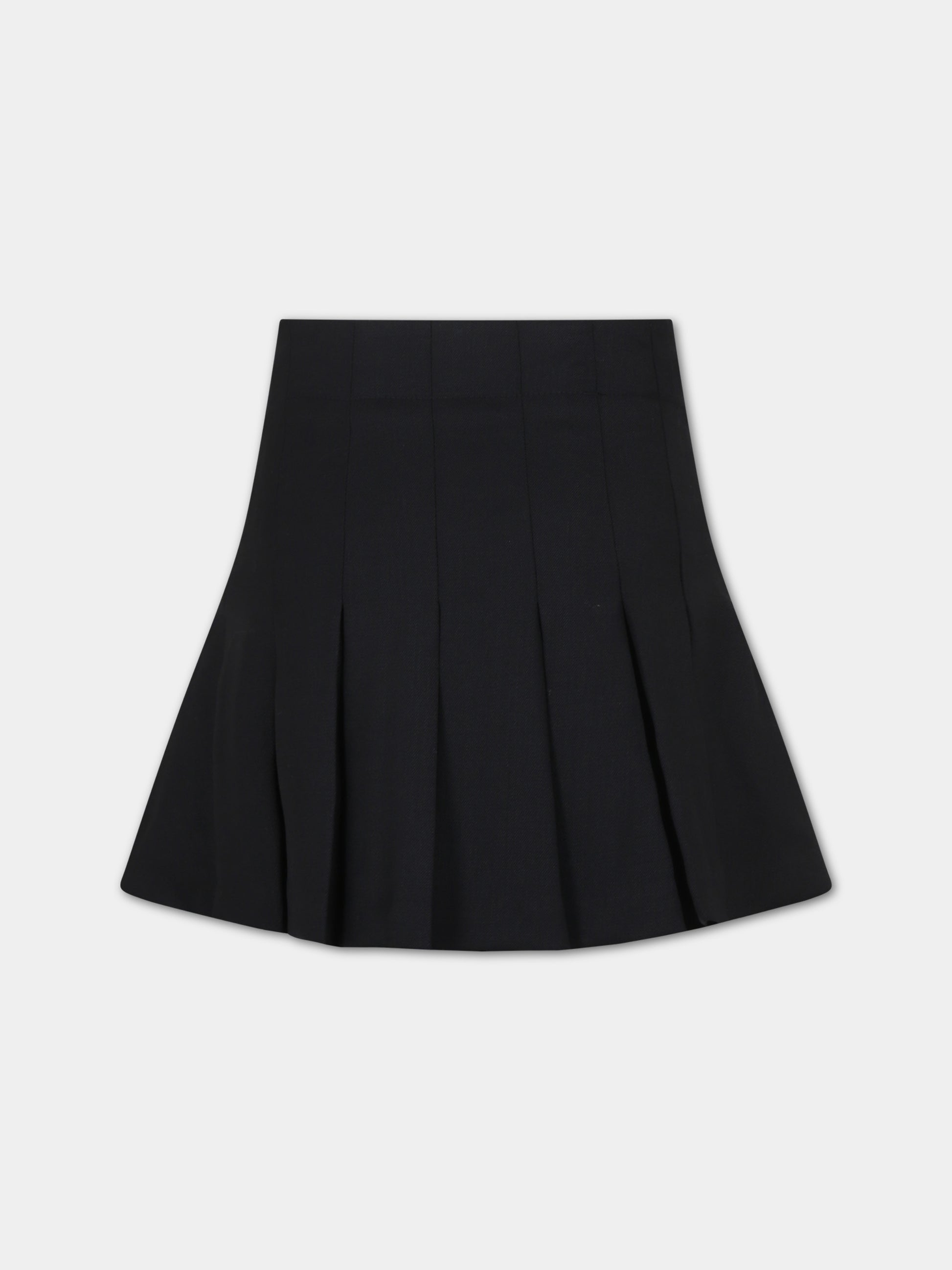Gonna elegante nera per bambina,Balmain Kids,BU7A51 I0196 930