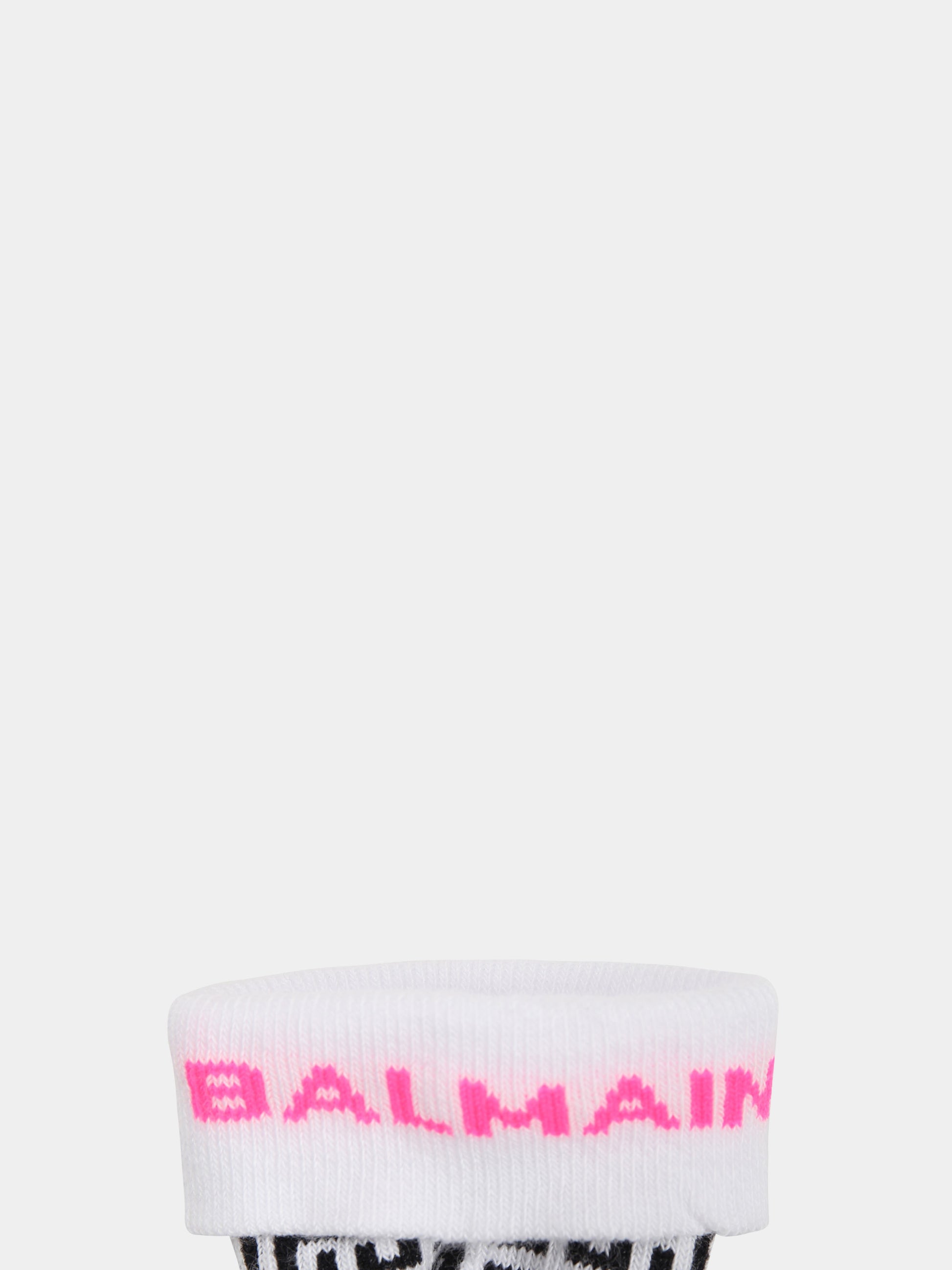 Calze multicolor per neonata con logo,Balmain Kids,BU0500 Z0553 930FU