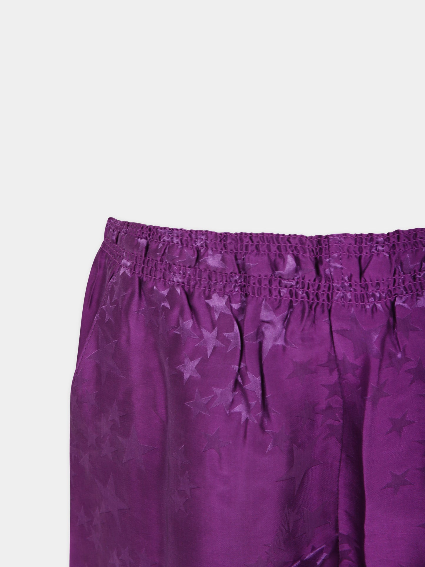 Shorts viola per bambina con stelle all-over,Zadig & Voltaire Kids,X60023 91E