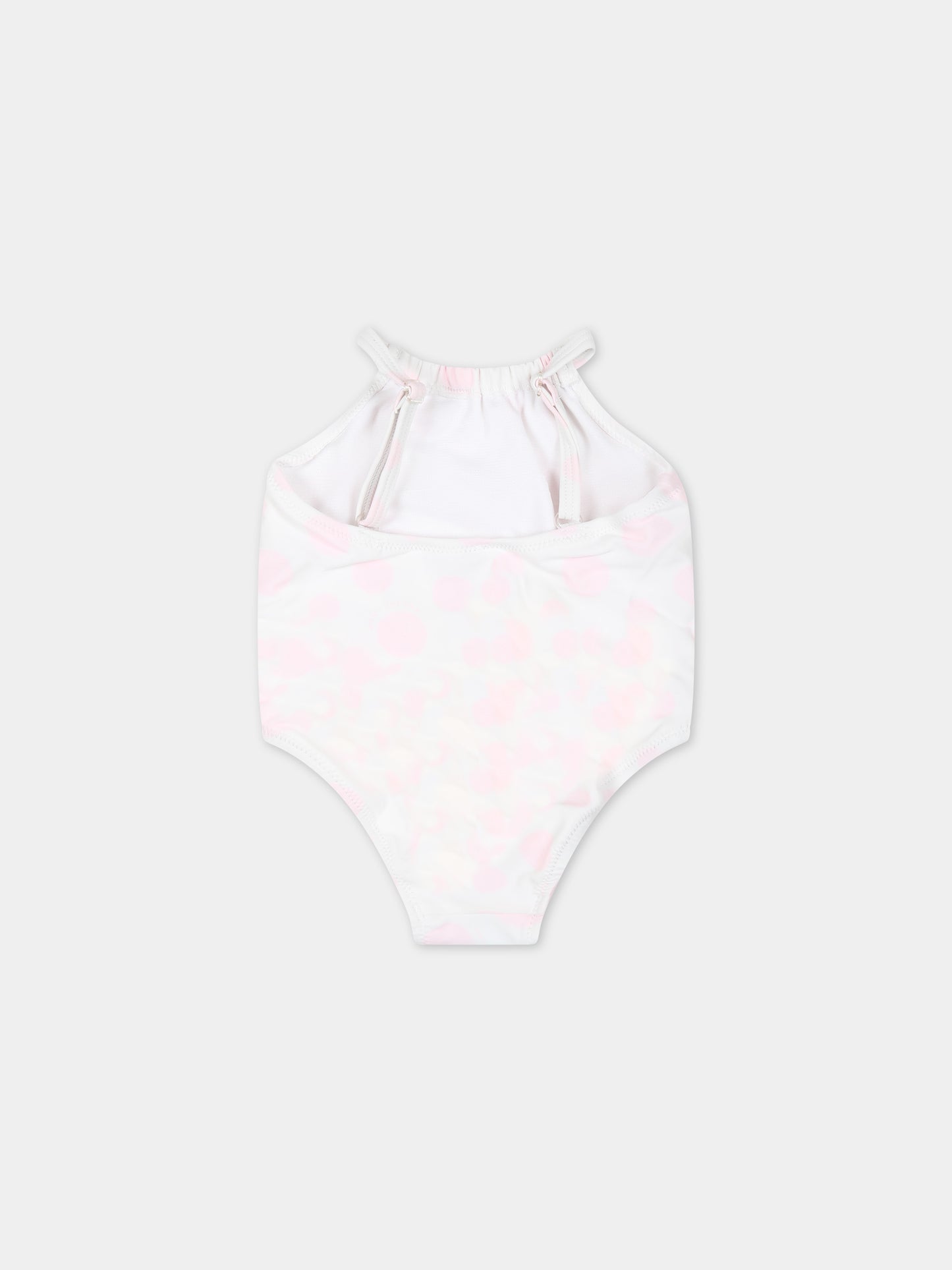 Costume intero bianco per neonata a pois,Little Marc Jacobs,W60155 126