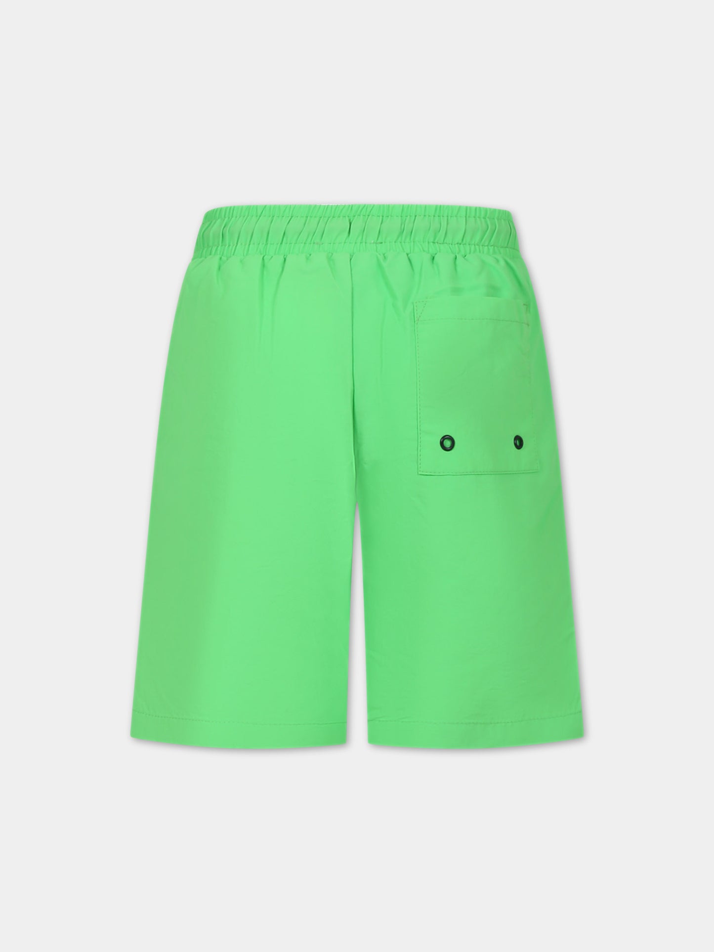 Boxer verde per bambino con logo,Little Marc Jacobs,W60208 68G