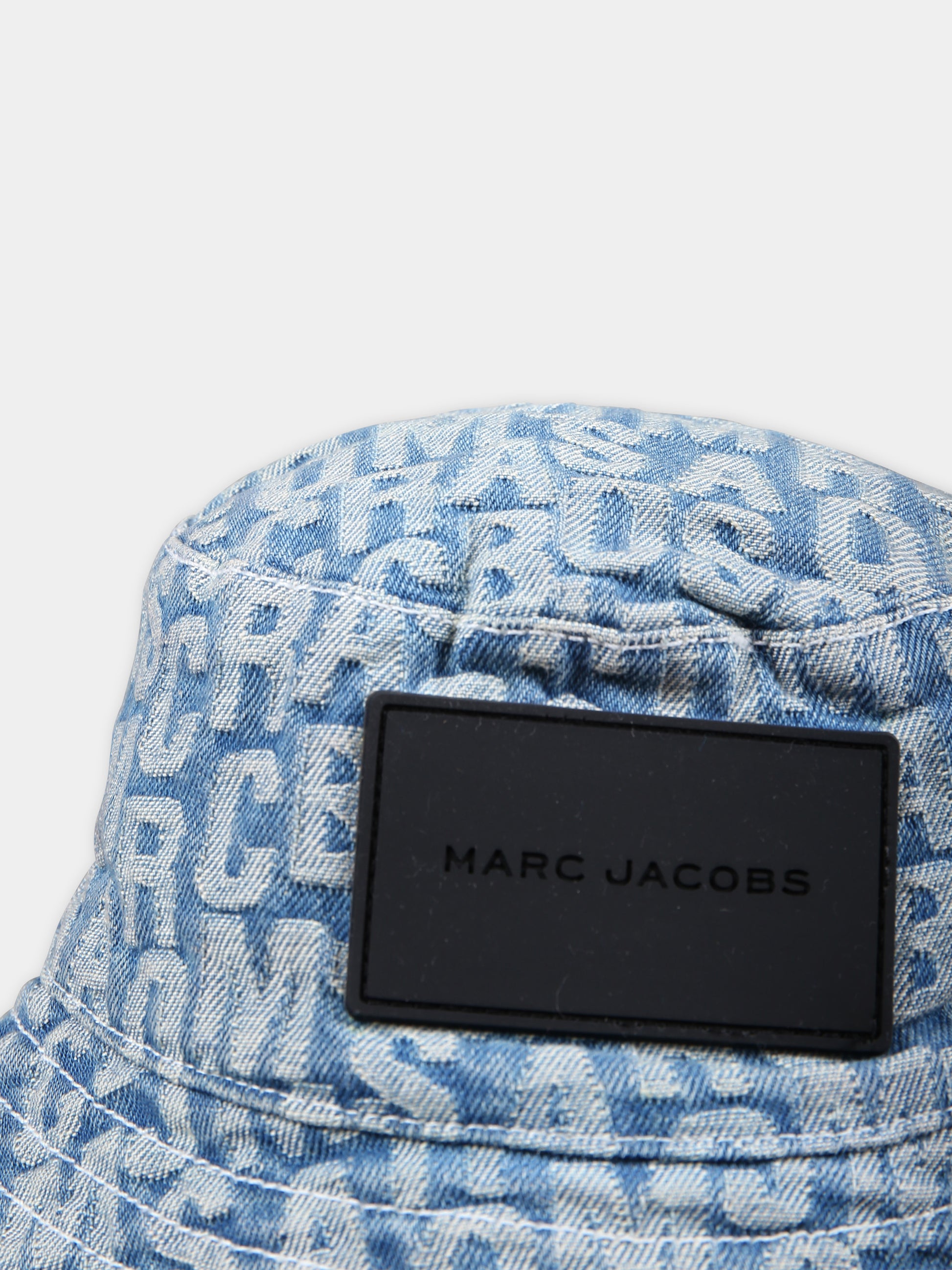 Cloche in denim per bambini con logo,Little Marc Jacobs,W60060 Z10