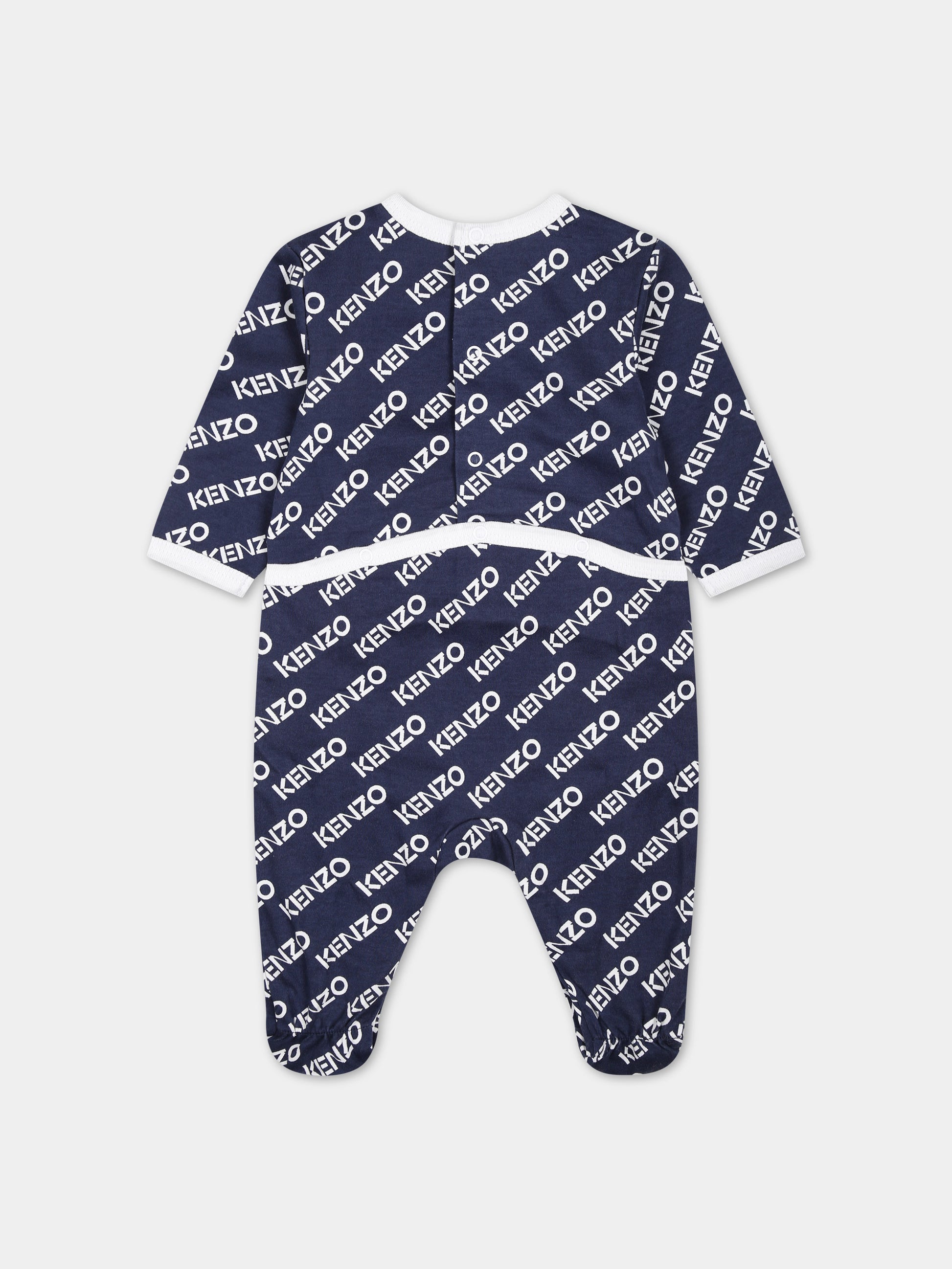Set di tutine multicolor per neonato con logo,Kenzo Kids,K60378 10P