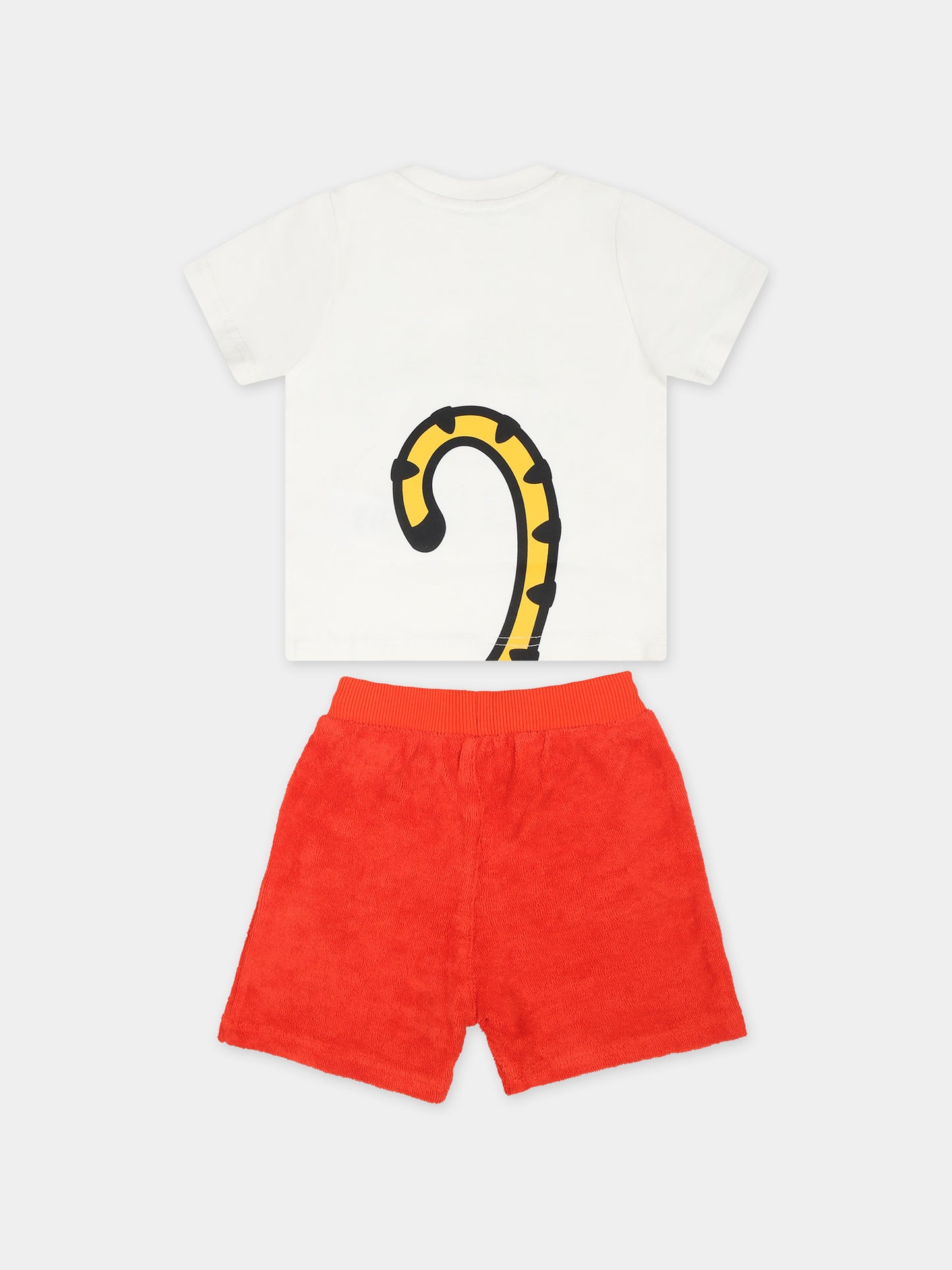 Completo bianco per neonato con iconica Tigre Kotora,Kenzo Kids,K60138 99A