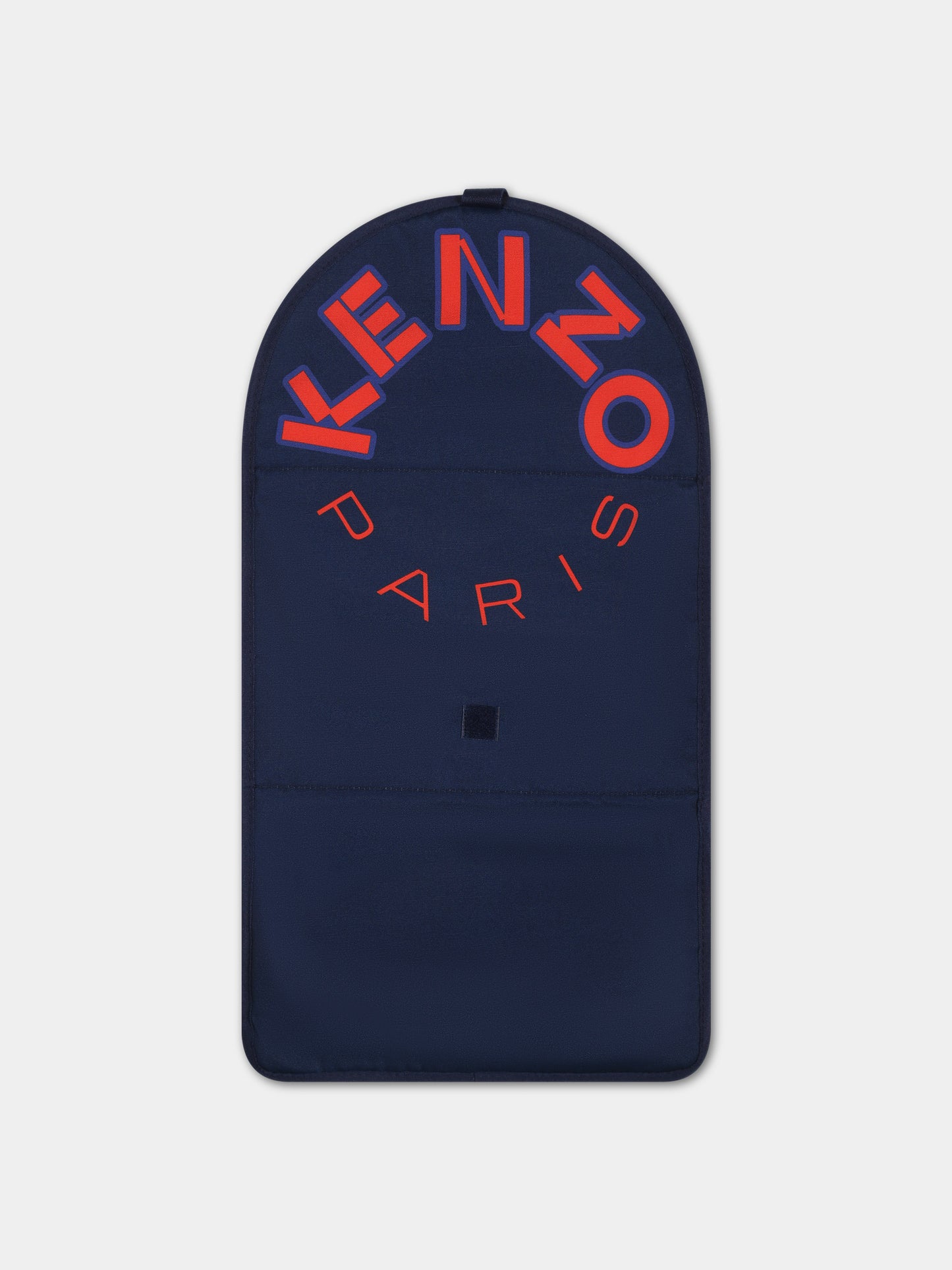 Borsa mamma blu per neonato con logo,Kenzo Kids,K60021 84A