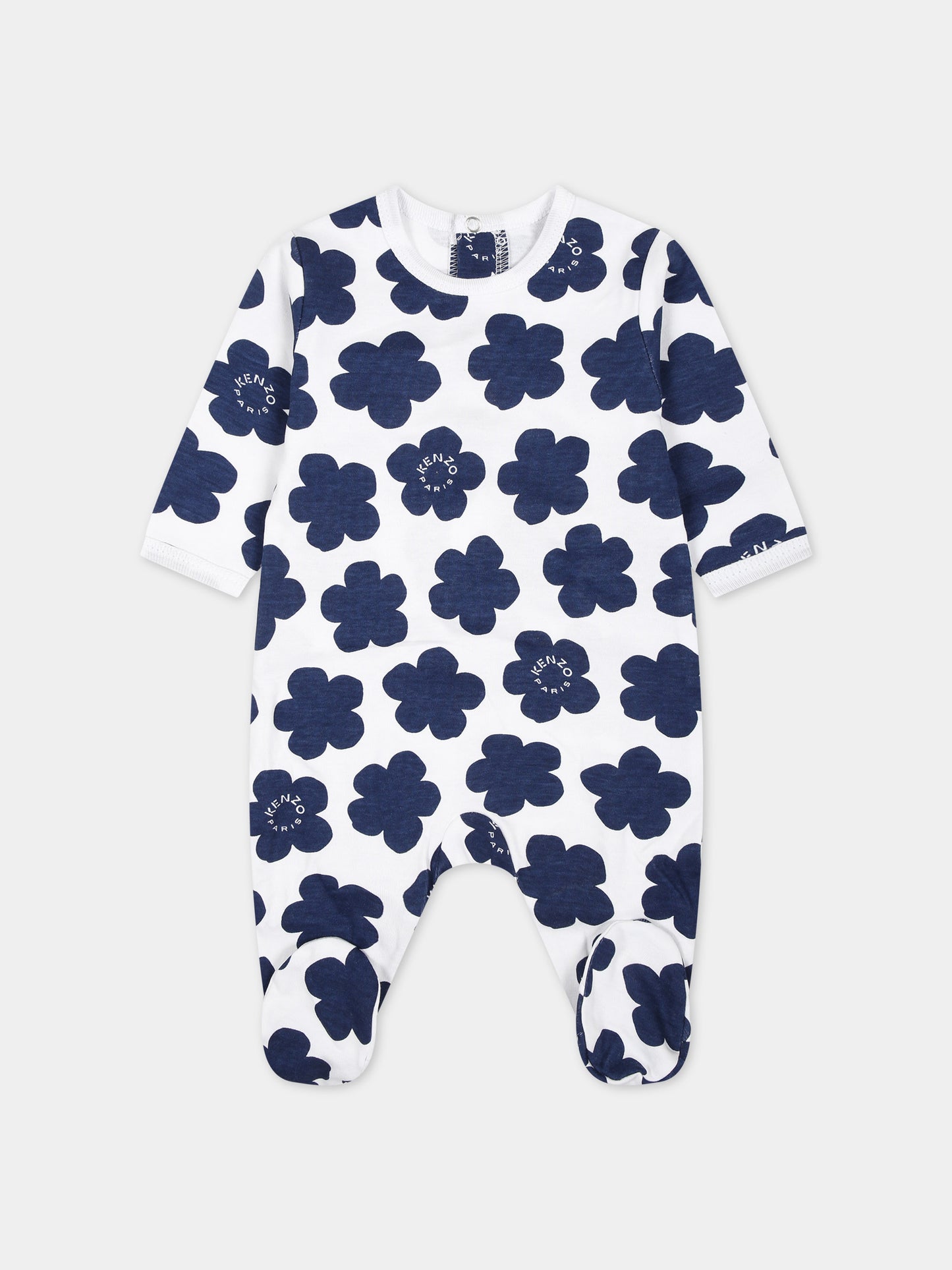 Set di tutine multicolor per neonata con logo,Kenzo Kids,K60075 10P