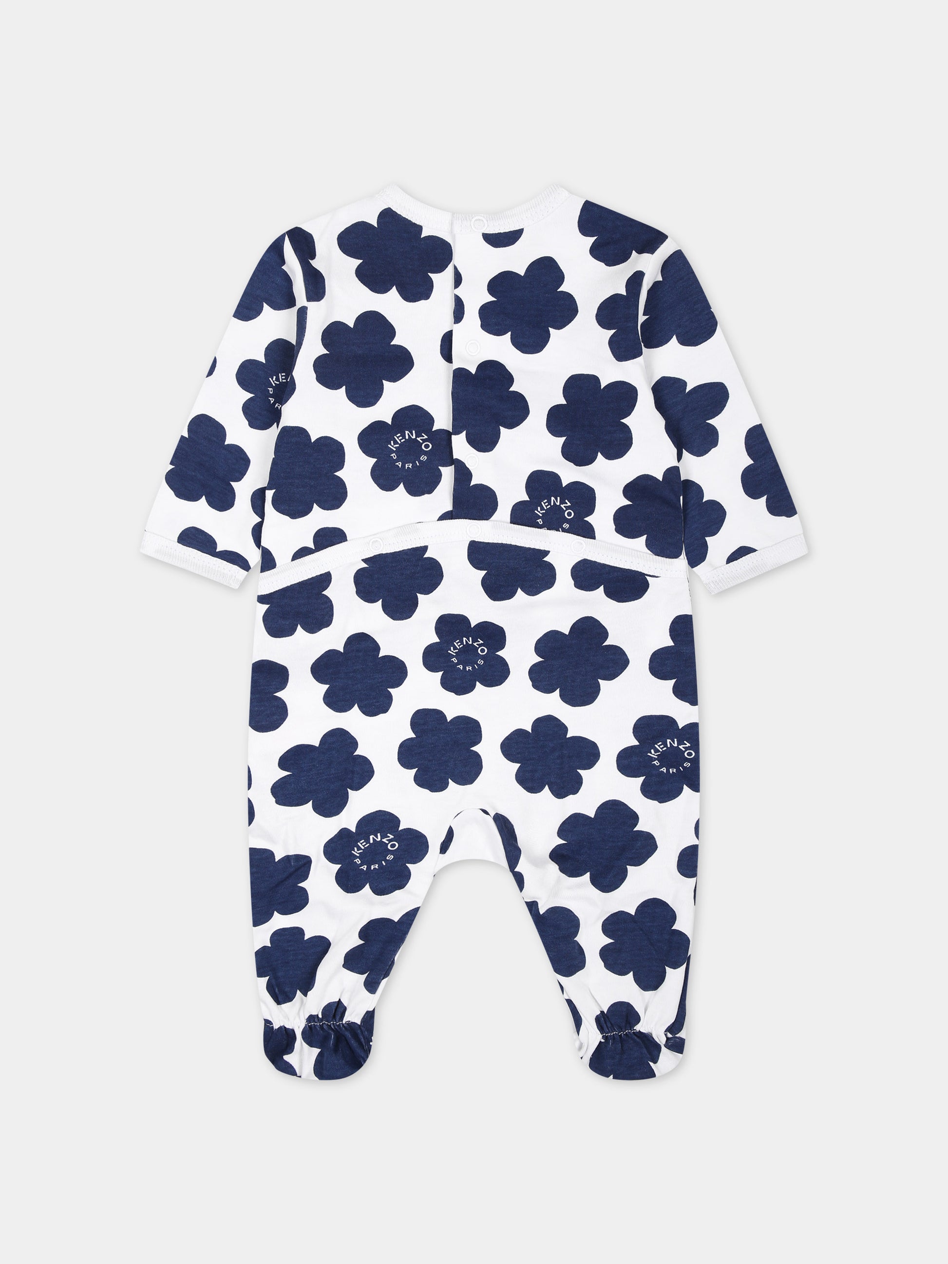 Set di tutine multicolor per neonata con logo,Kenzo Kids,K60075 10P