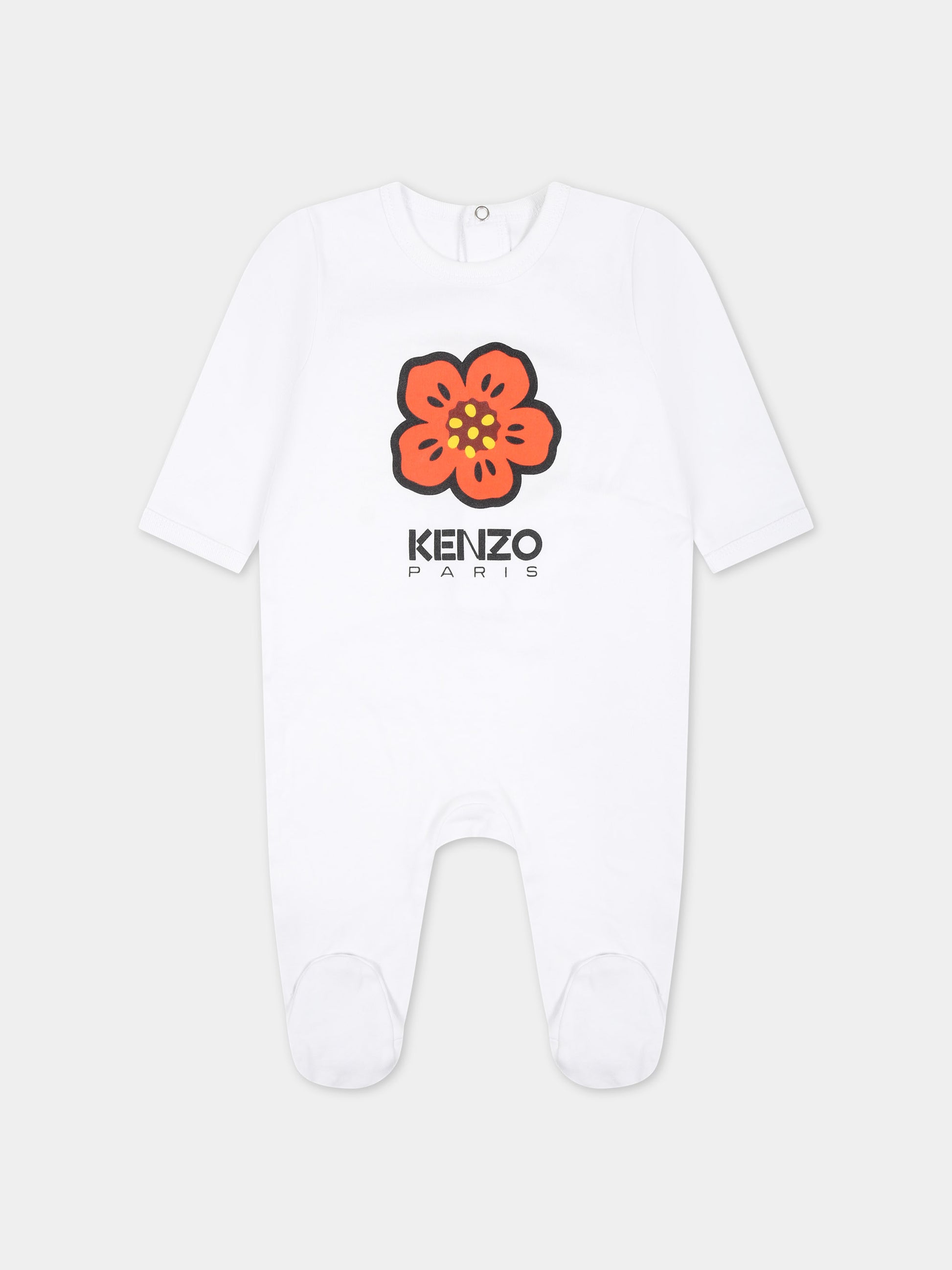 Set di tutine multicolor per neonata con logo,Kenzo Kids,K60075 10P