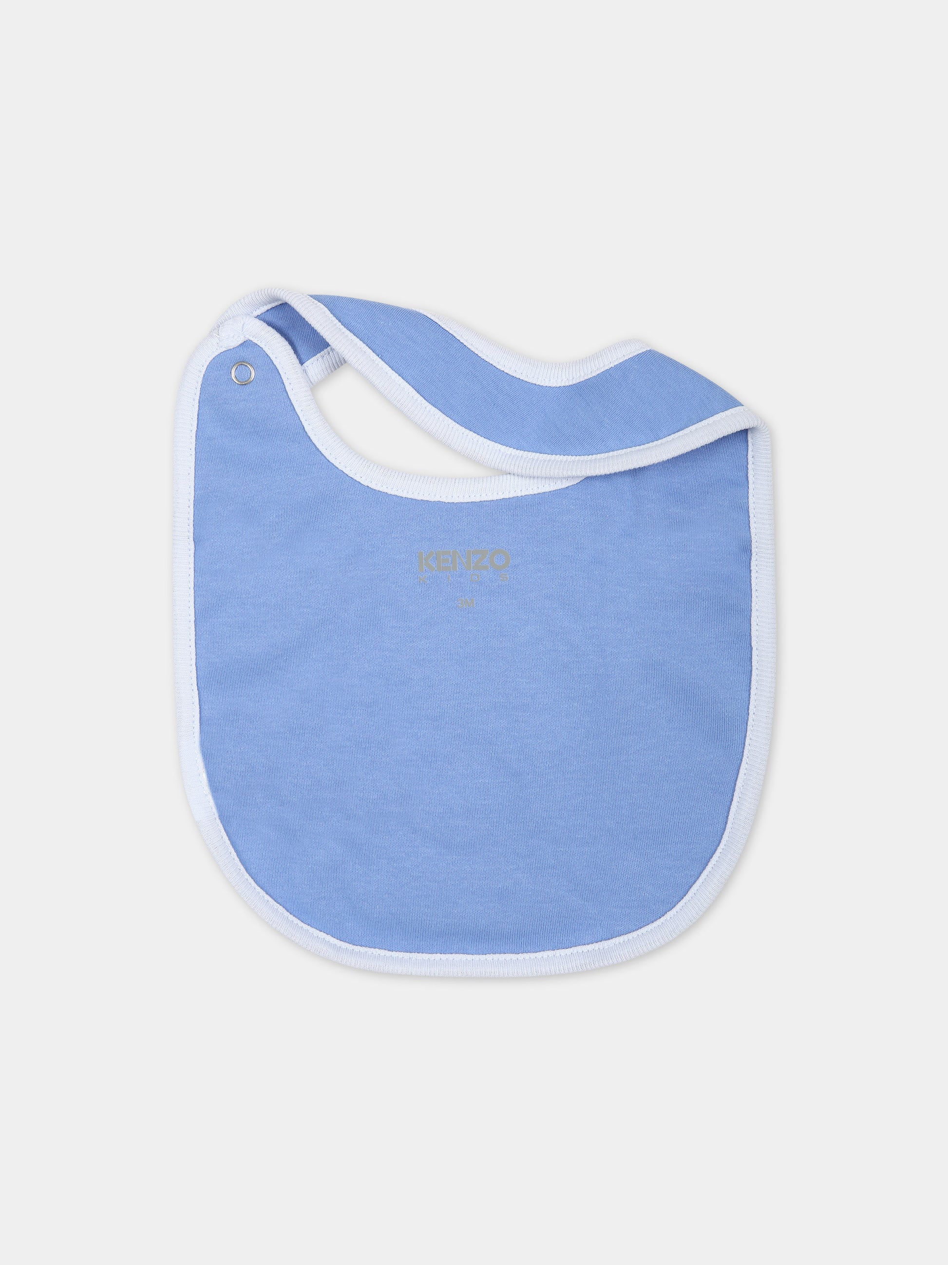 Set azzurro per neonato con logo,Kenzo Kids,K60076 81G