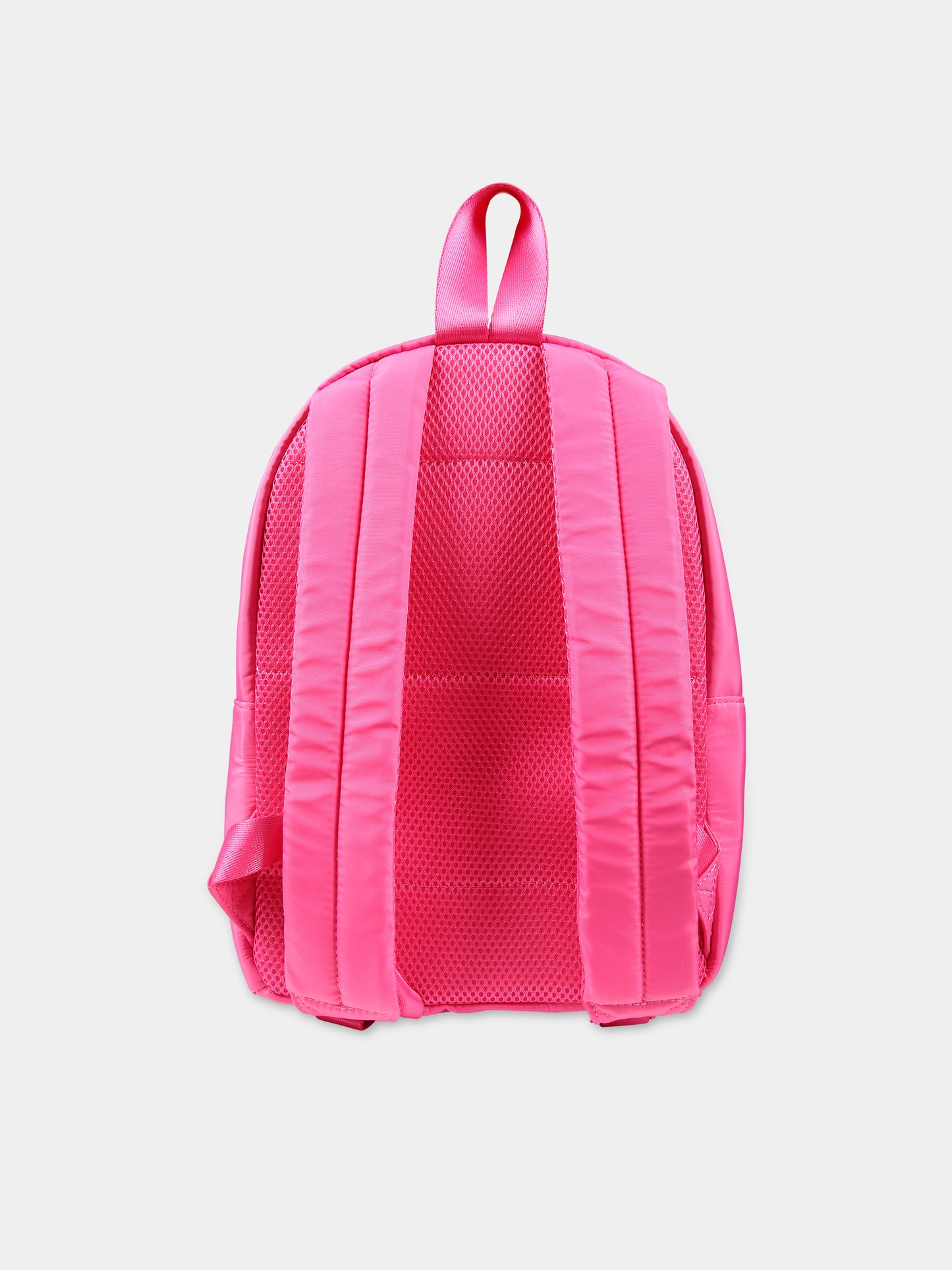 Zaino fucsia per bambina con logo e Choupette,Karl Lagerfeld Kids,Z30170 473