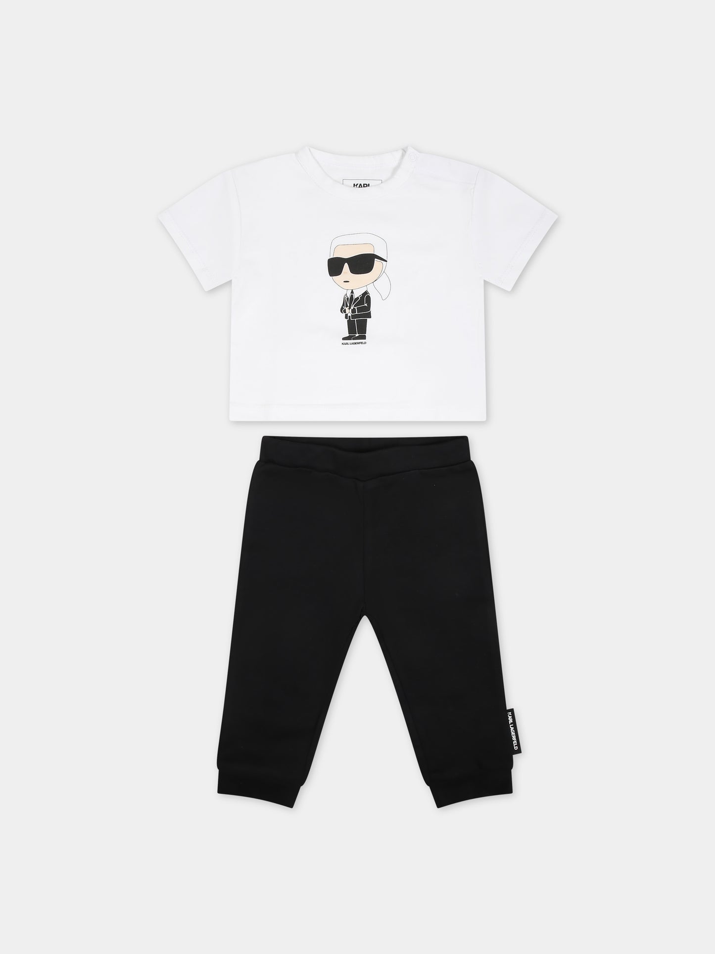 Completo multicolor per neonato con stampa Karl,Karl Lagerfeld Kids,Z30134 N50