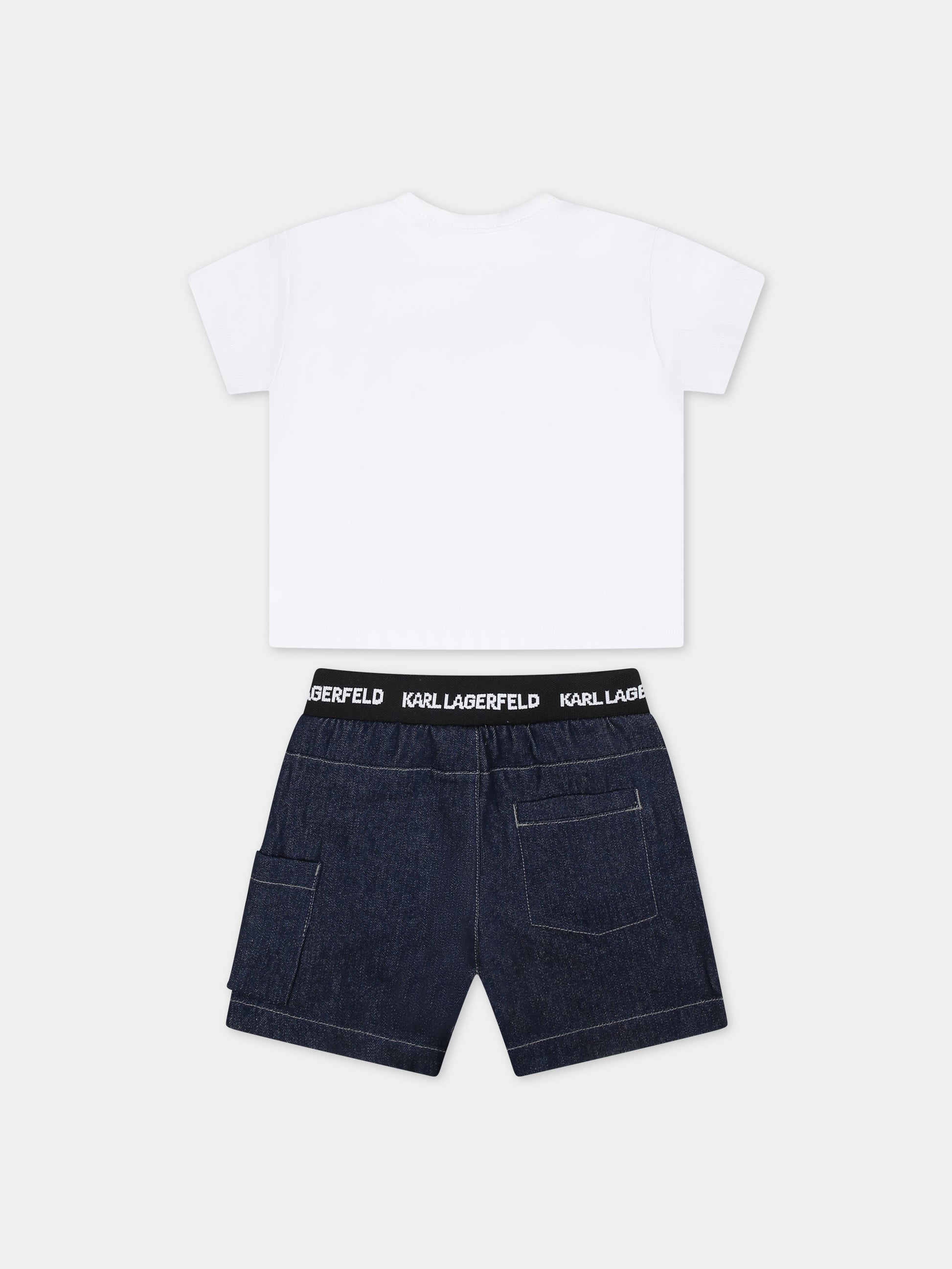 Completo multicolor per neonato con logo,Karl Lagerfeld Kids,Z30133 N48