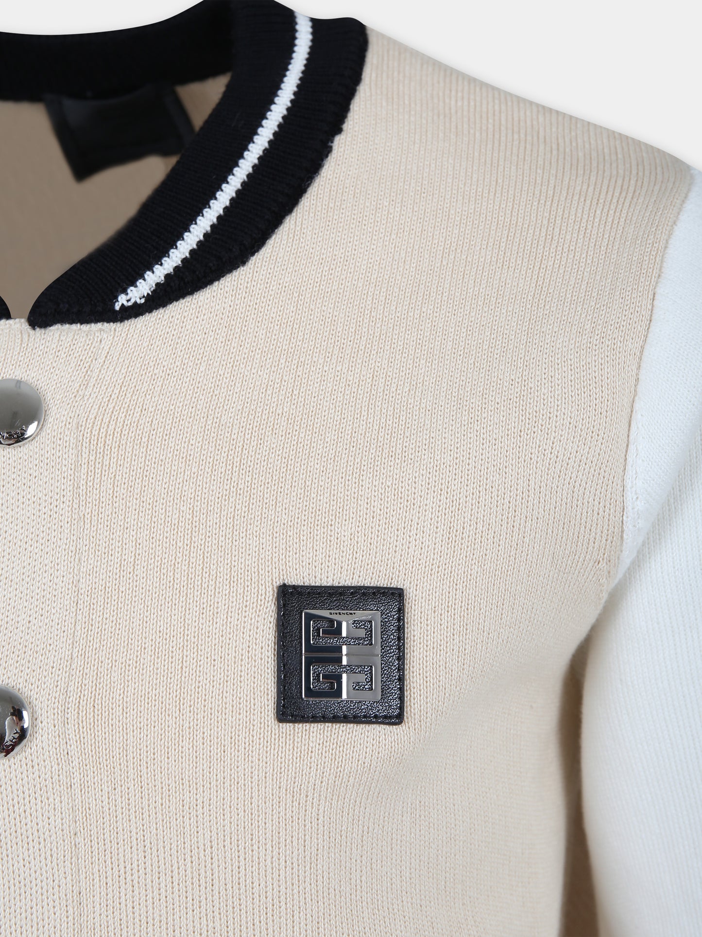 Bomber beige per bambino con logo,Givenchy Kids,H30110 184