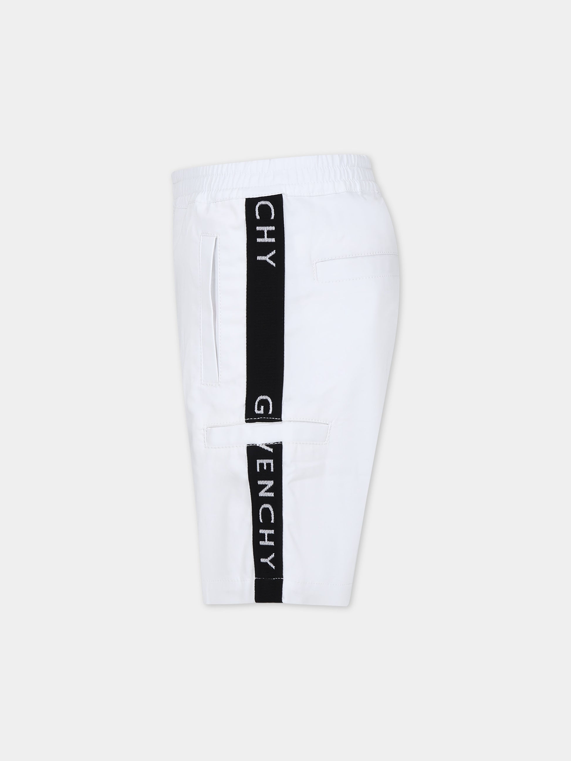 Shorts casual bianco per bambino,Givenchy Kids,H30135 10P