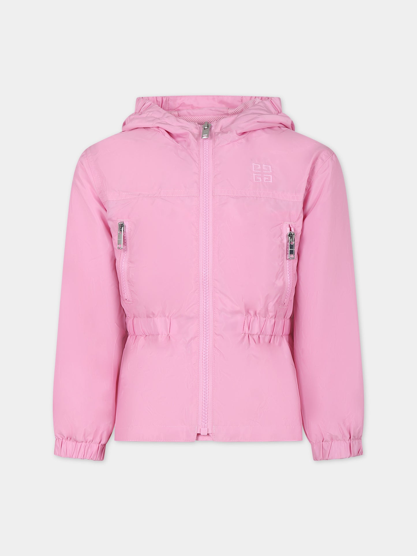 Giacca a vento rosa per bambina,Givenchy Kids,H30026 465