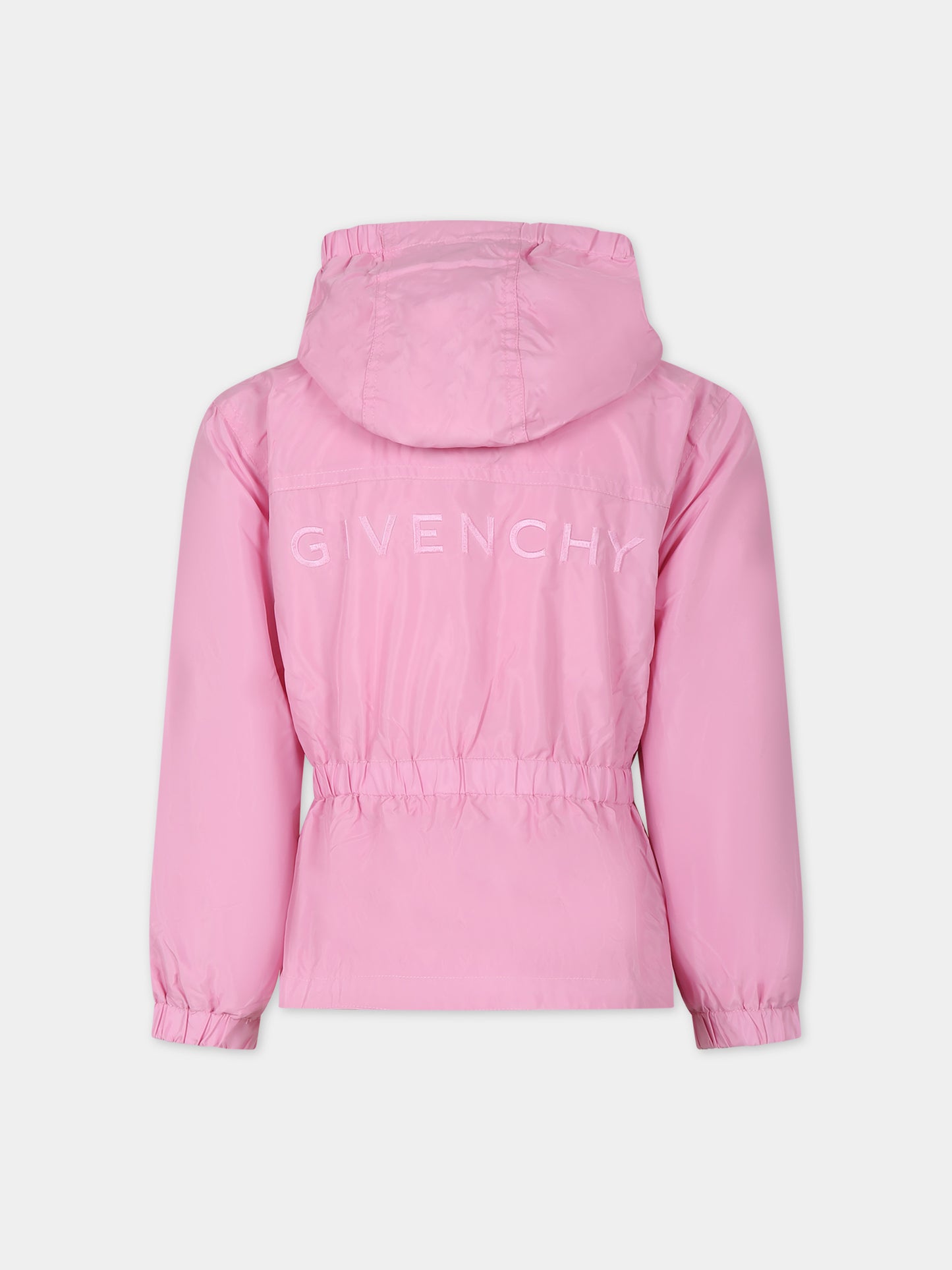 Giacca a vento rosa per bambina,Givenchy Kids,H30026 465