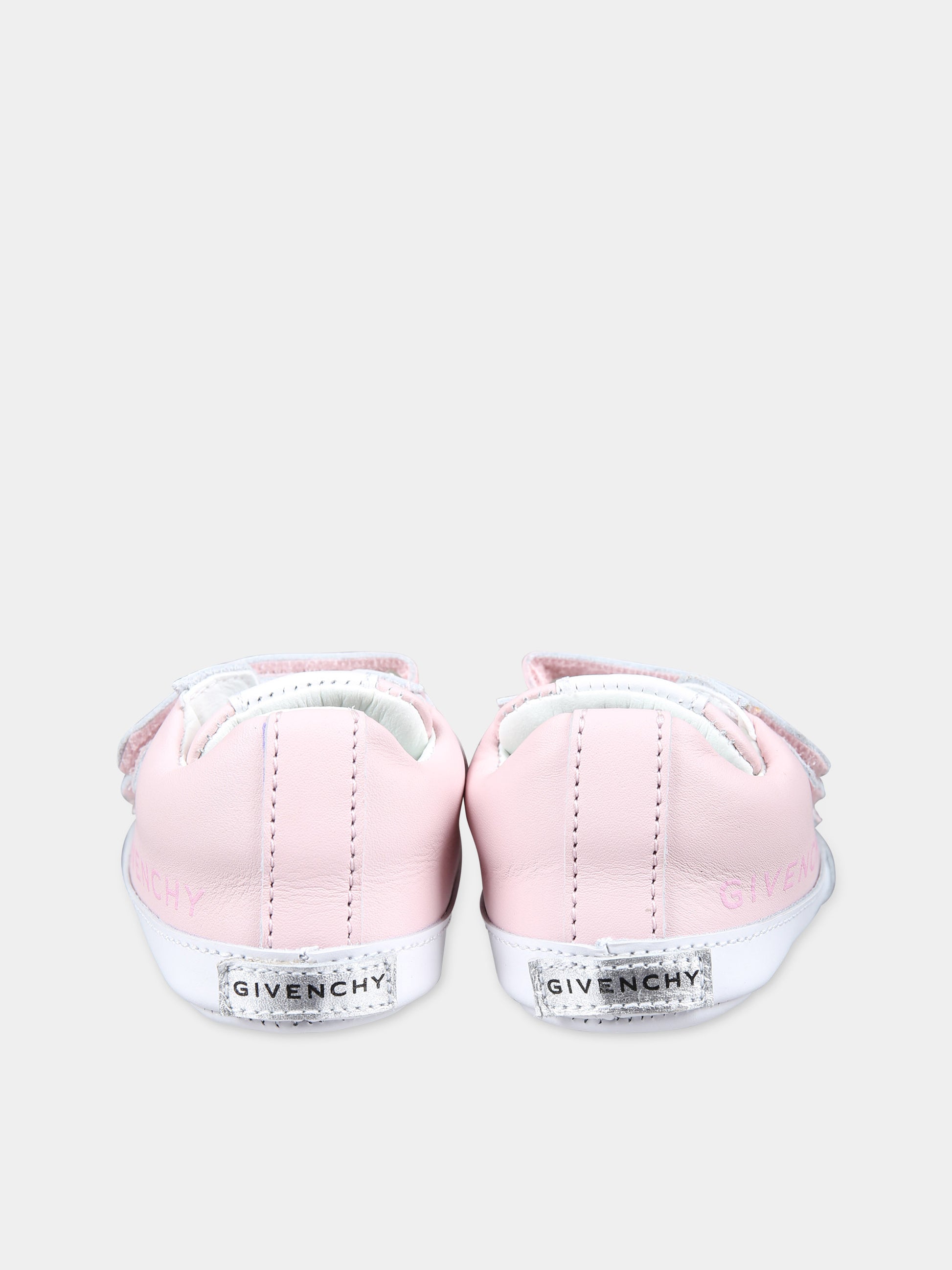 Sneakers rosa per neonata con logo,Givenchy Kids,H30228 44Z