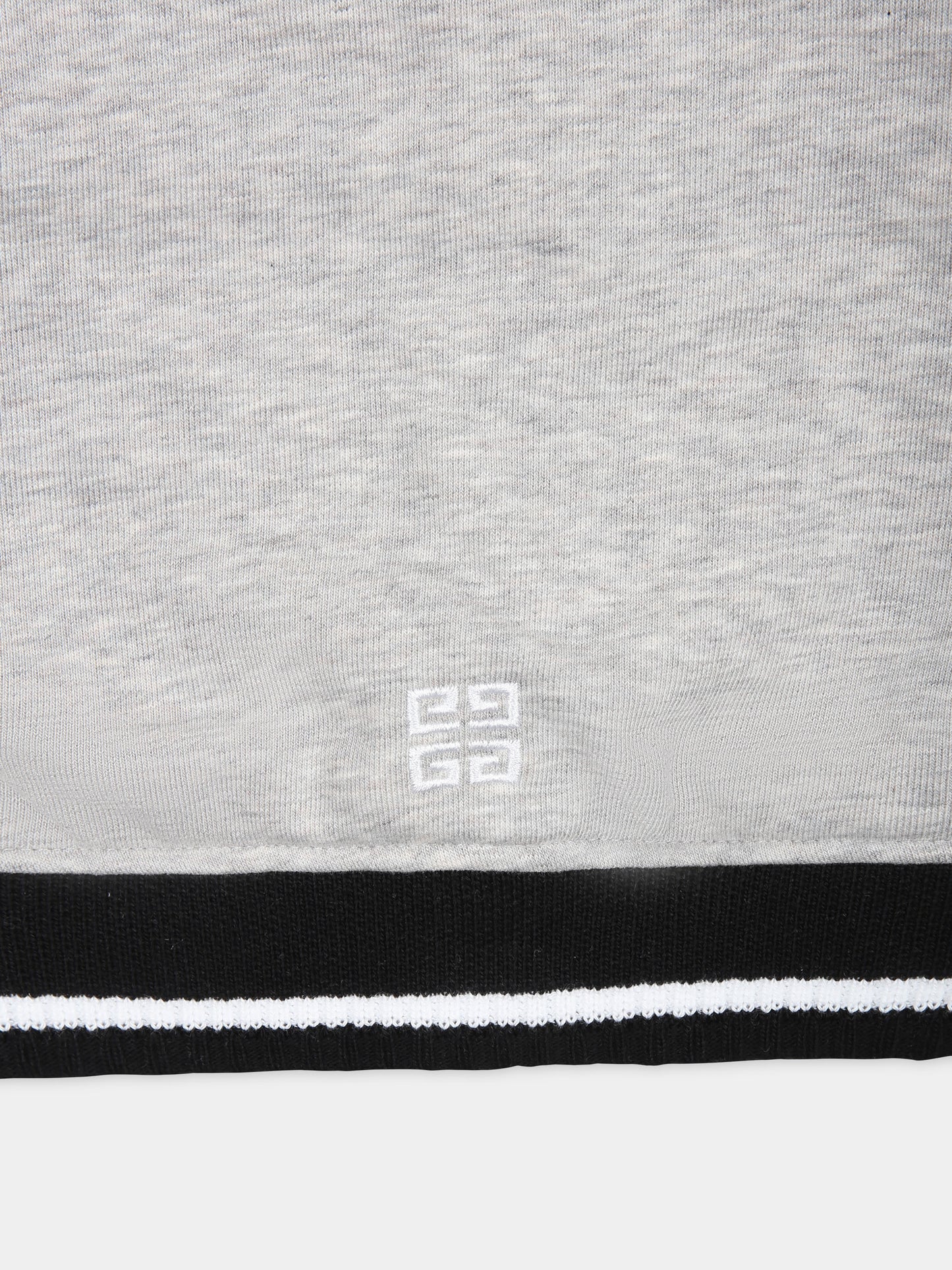 Bomber grigio per neonato con logo,Givenchy Kids,H30203 A01