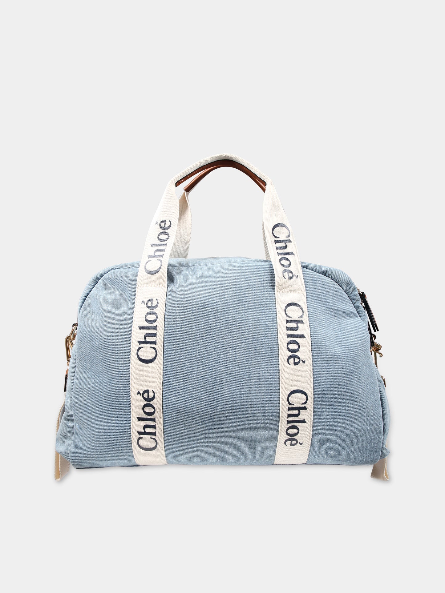Borsa mamma denim per neonata,Chloé Kids,C20191 Z10