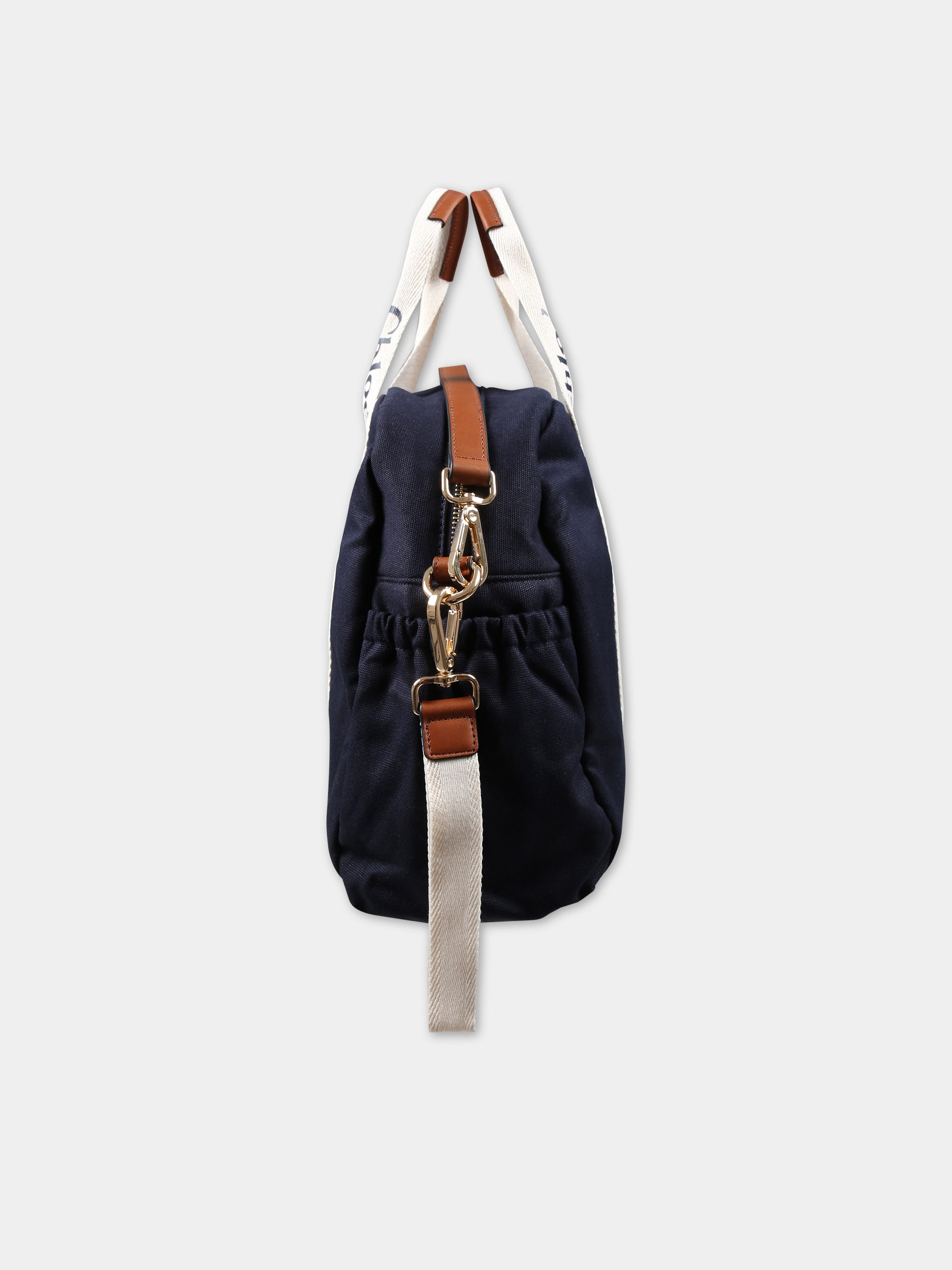 Borsa mamma blu per neonata,Chloé Kids,C20190 859