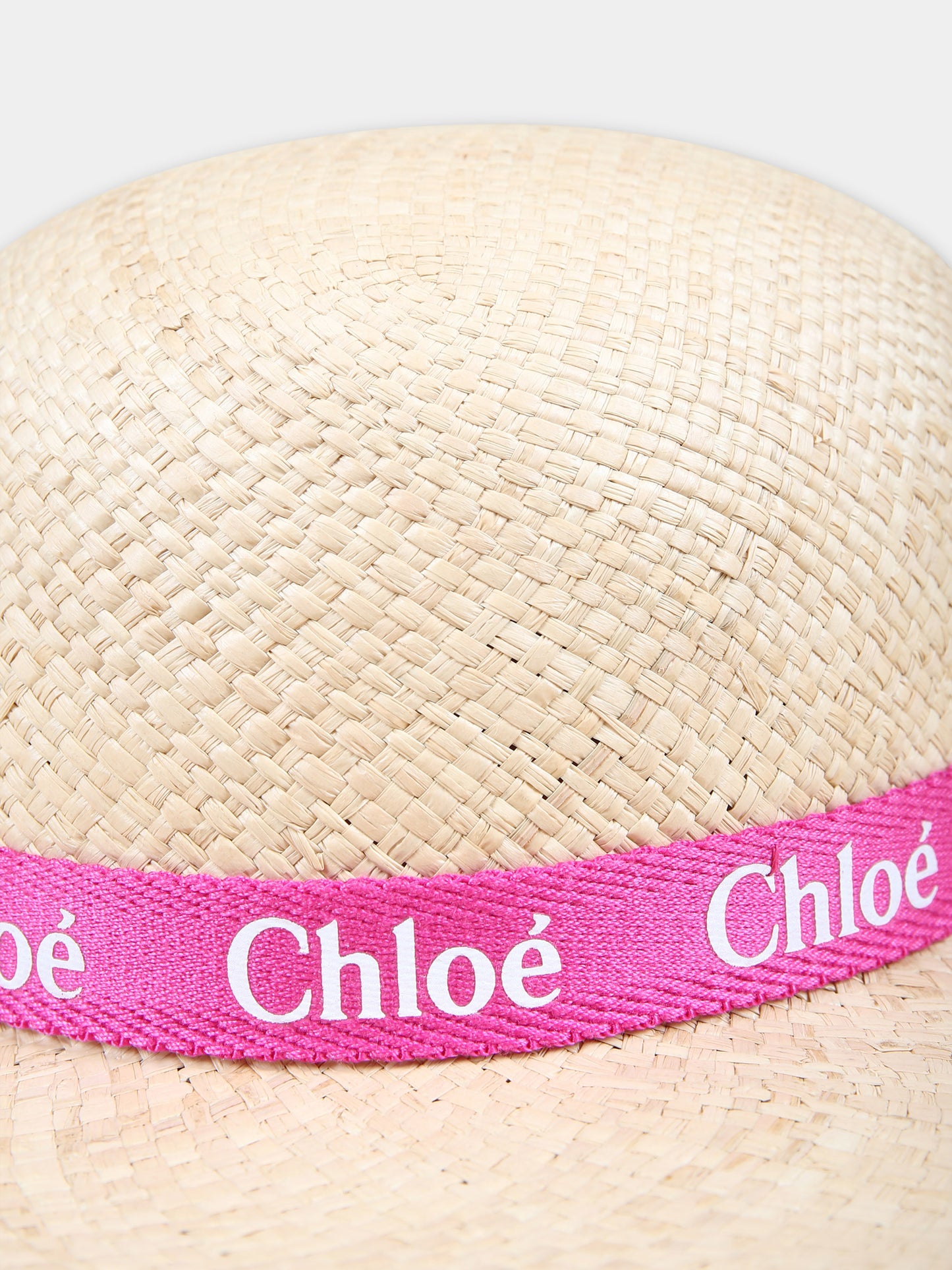 Cappello beige per bambina con logo,Chloé Kids,C20050 S01