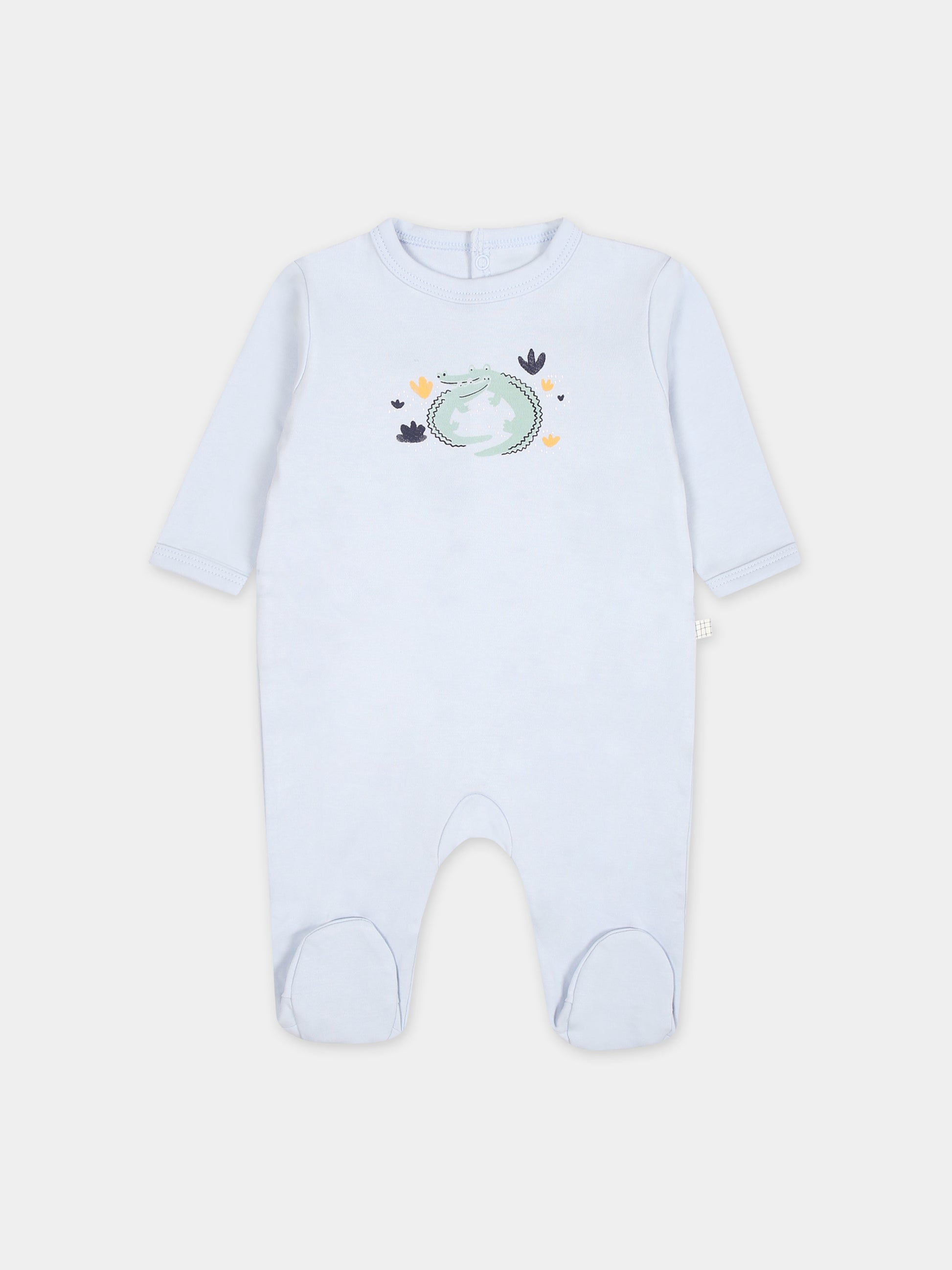 Tutina celeste per neonato con stampa multicolor,Carrement Beau,Y30048 78K