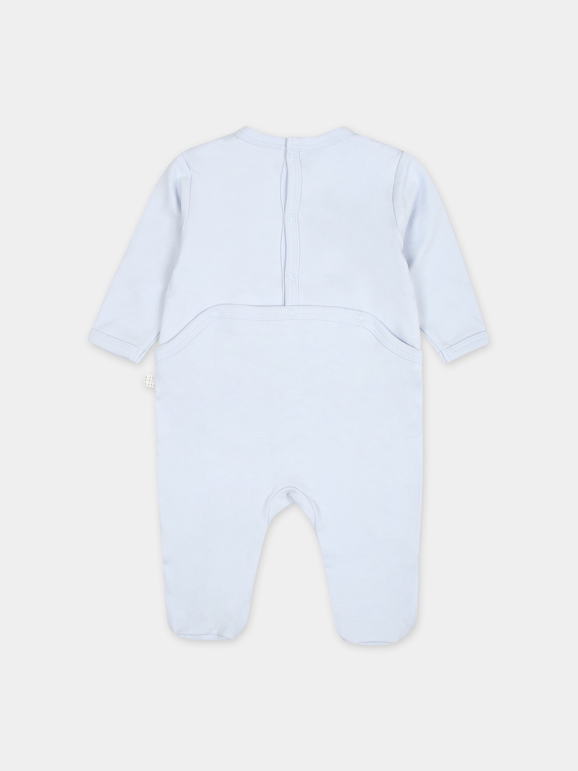 Tutina celeste per neonato con stampa multicolor,Carrement Beau,Y30048 78K