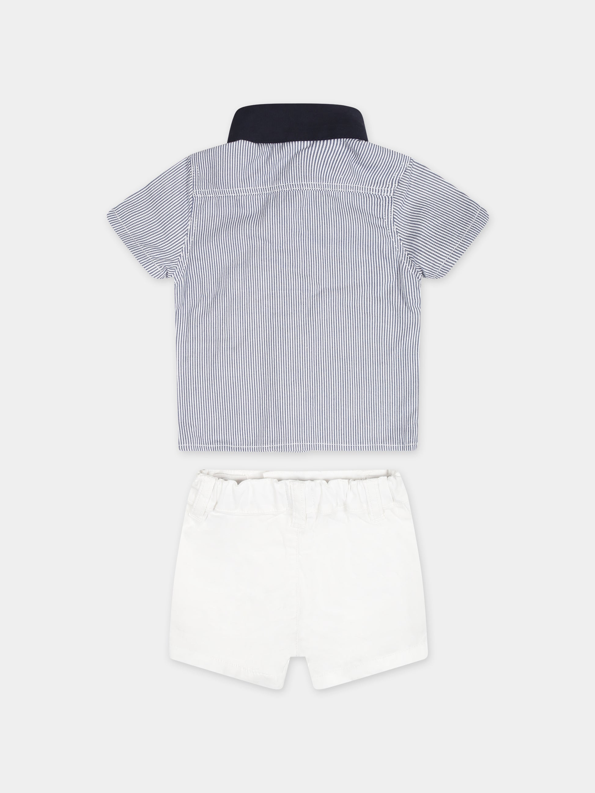 Completo sportivo multicolor per neonato con logo,Boss,J50805 V21