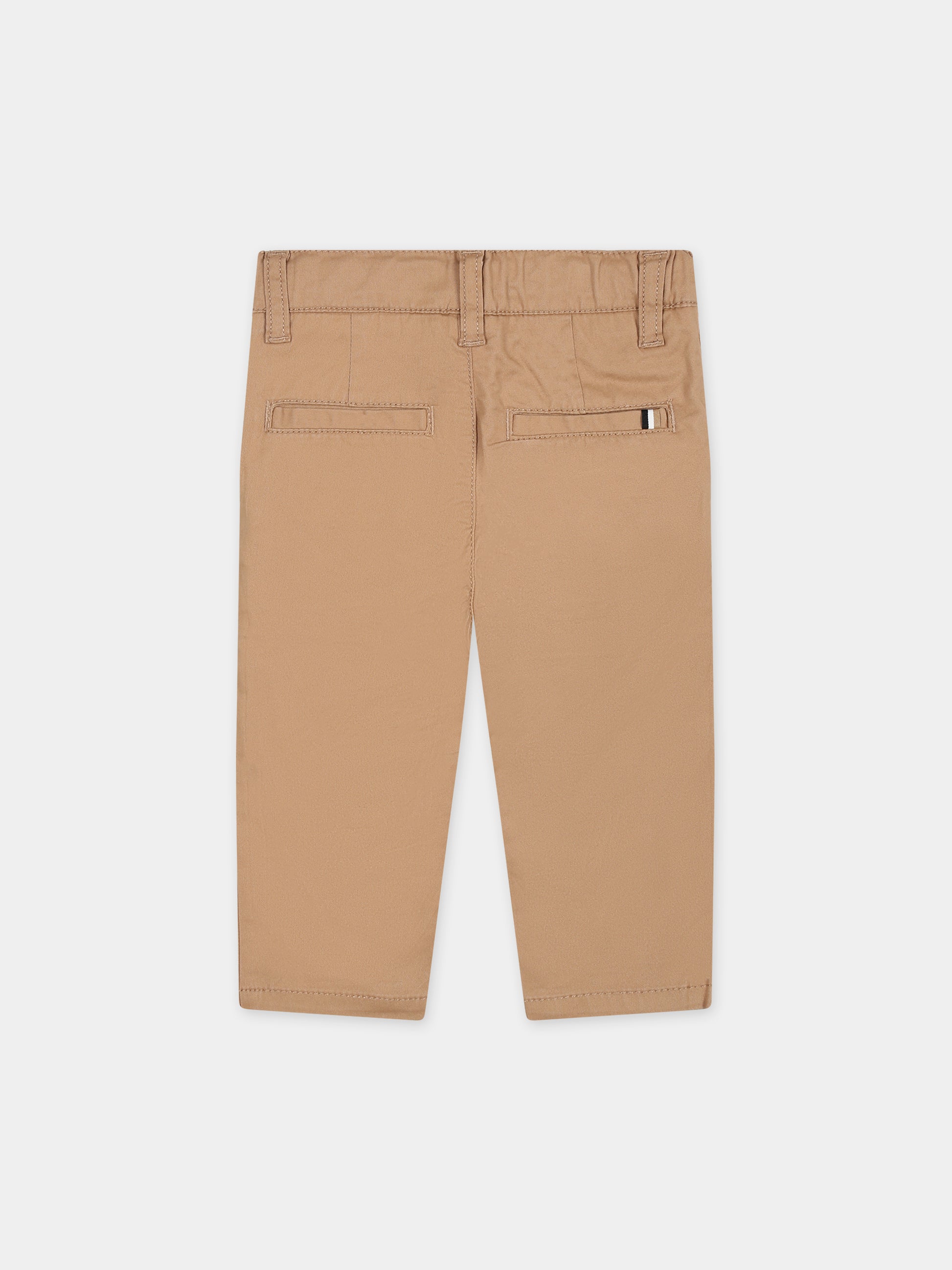 Pantaloni casual beige per neonato,Boss,J50579 269
