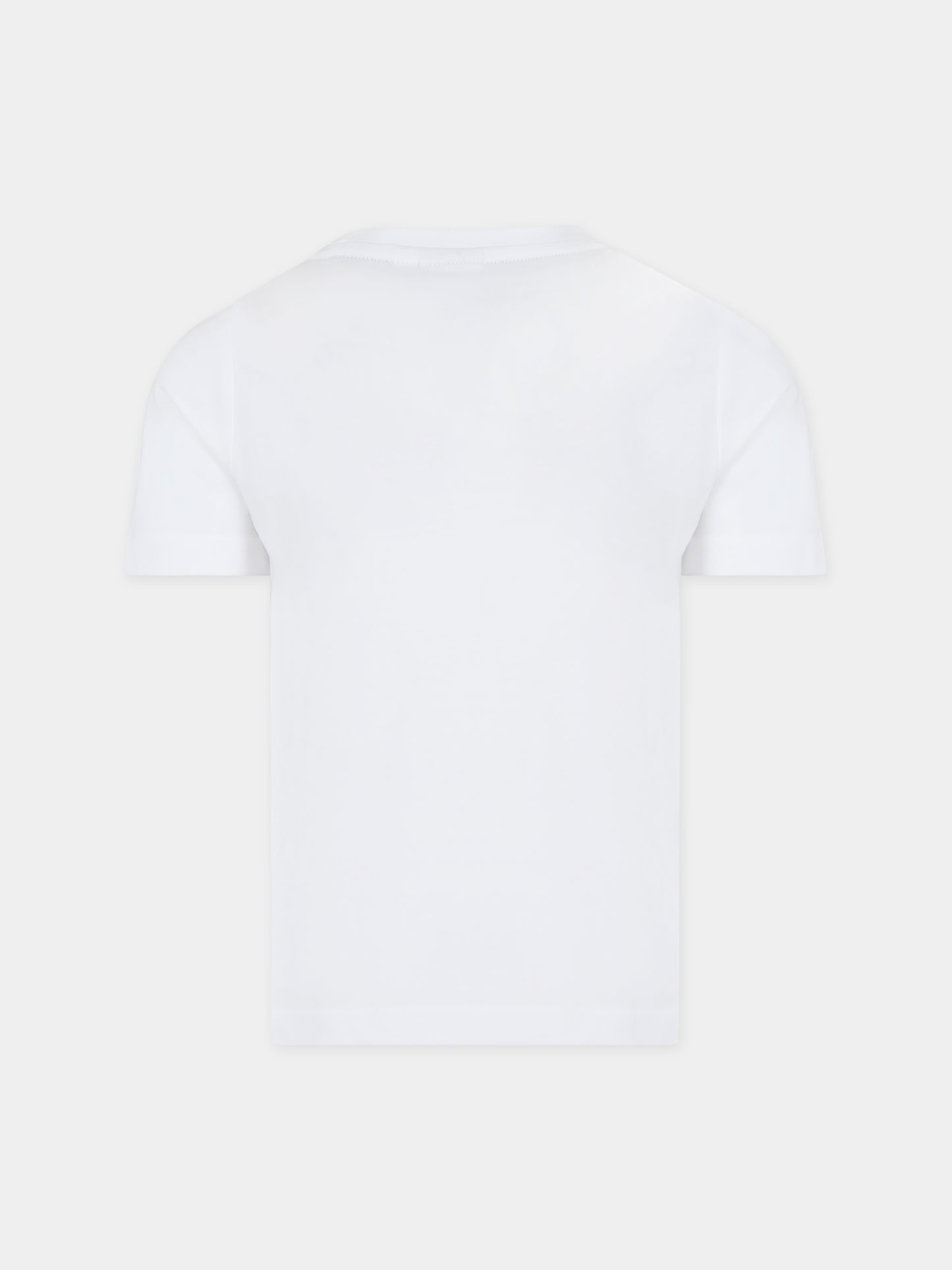 T-shirt bianca per bambino con logo,Boss,J50723 10P