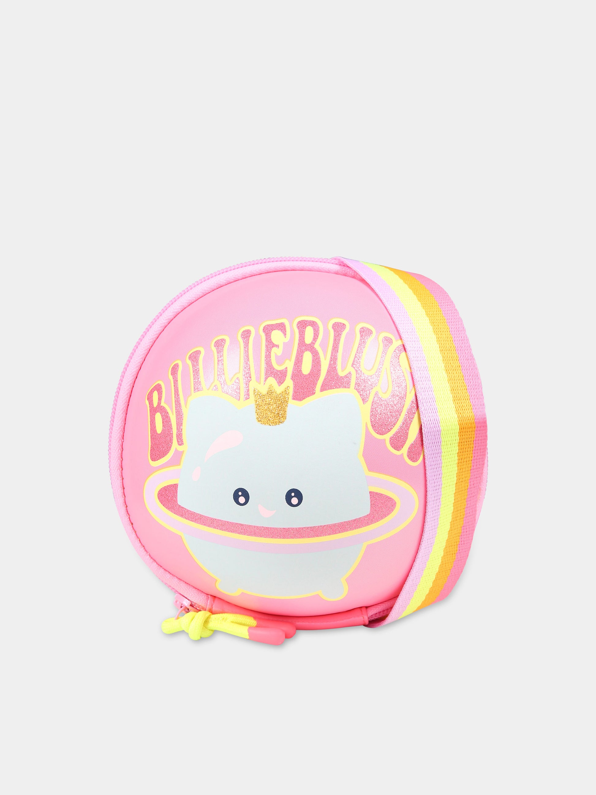 Borsa fucsia per bambina con stampa e logo,Billieblush,U20323 499