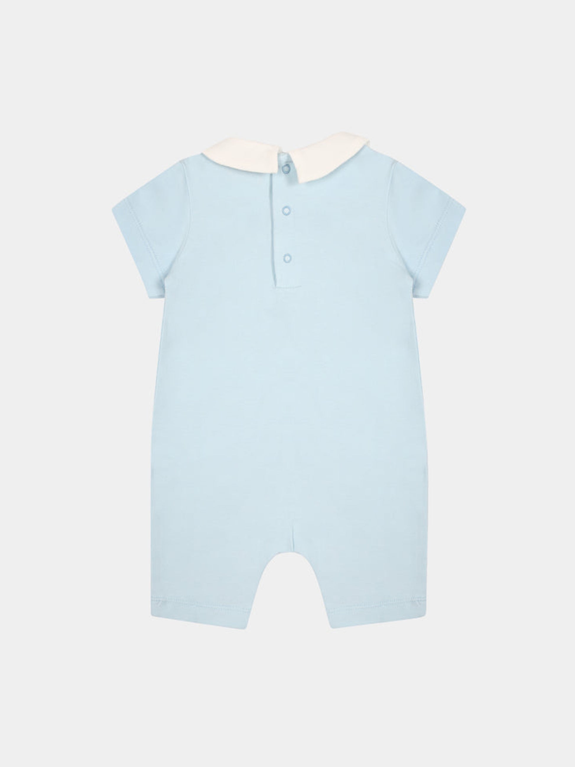 Tutina celeste per neonato con Teddy Bear e paperella,Moschino Kids,MUT03T LBA00 40304