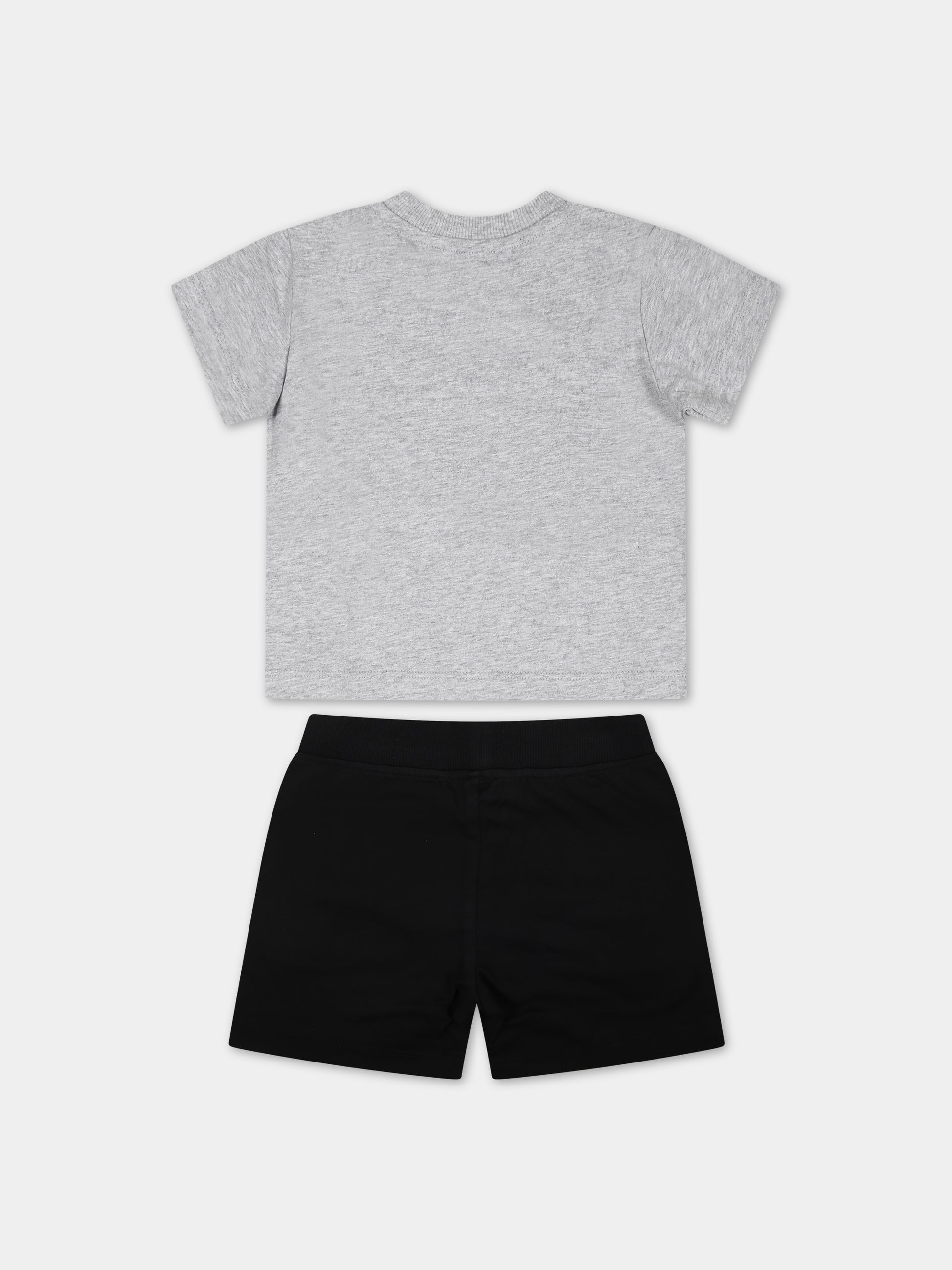 Completo multicolor per neonato con Teddy Bear e logo,Moschino Kids,MRG00M LAA02 82200