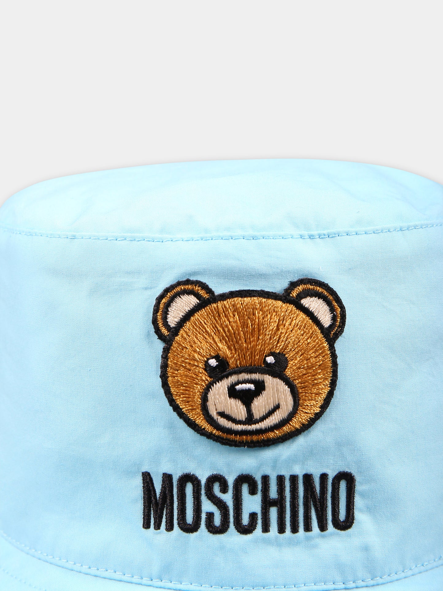 Cloche celeste per neonato con Teddy Bear,Moschino Kids,MNX032 LLA11 40538