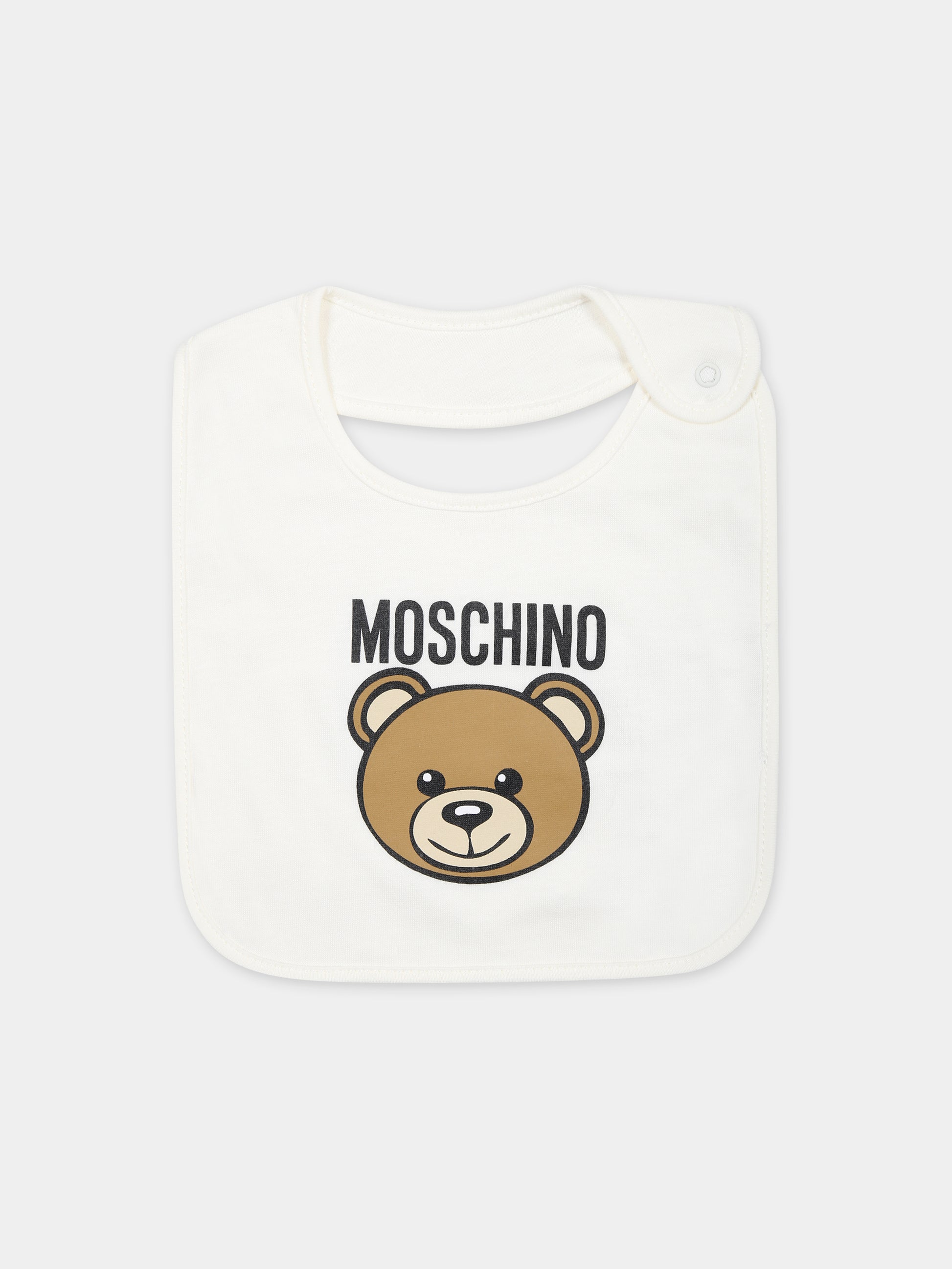 Set bianco per neonati con Teddy Bear,Moschino Kids,MUY06Q LCA19 10063