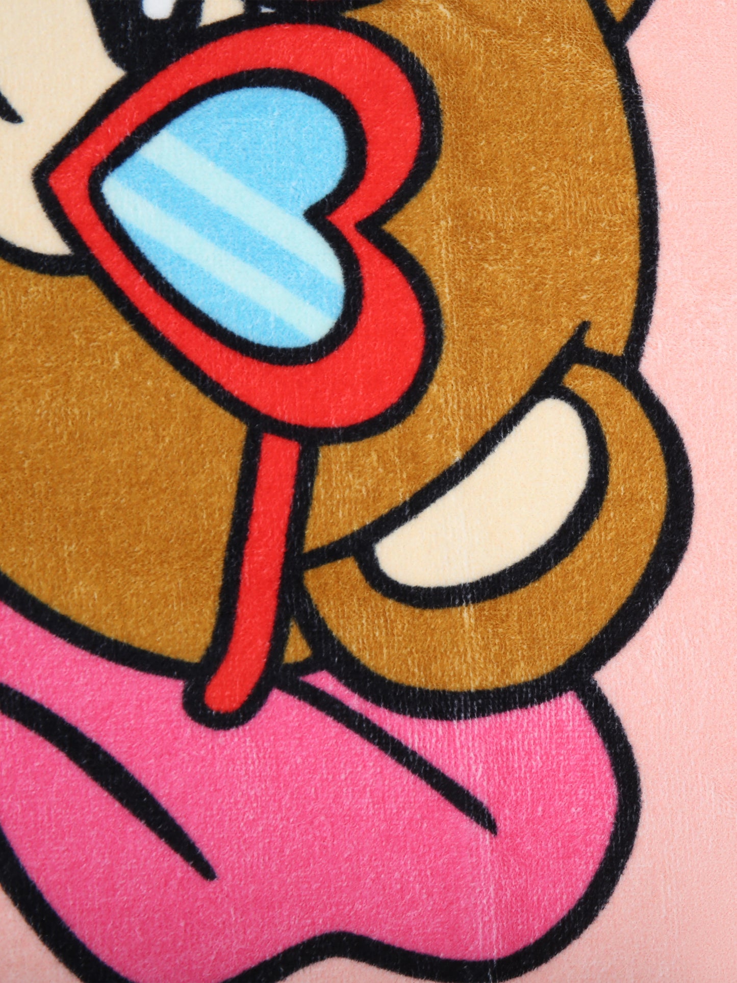 Telo mare rosa per bambina con Teddy Bear e fenicottero,Moschino Kids,HCX00W LGA15 50209