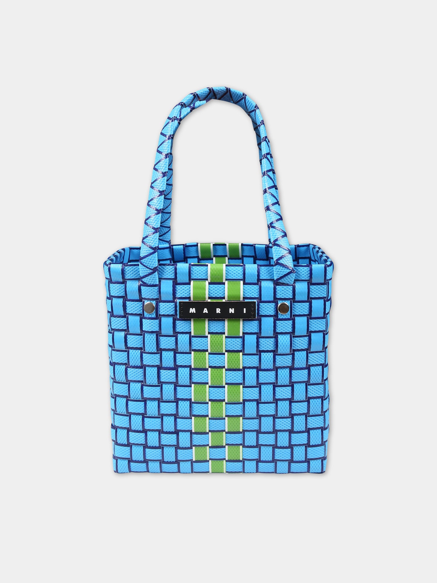 Borsa azzurra per bambina con logo,Marni Kids,M00638 M00IW MW73F 0M848