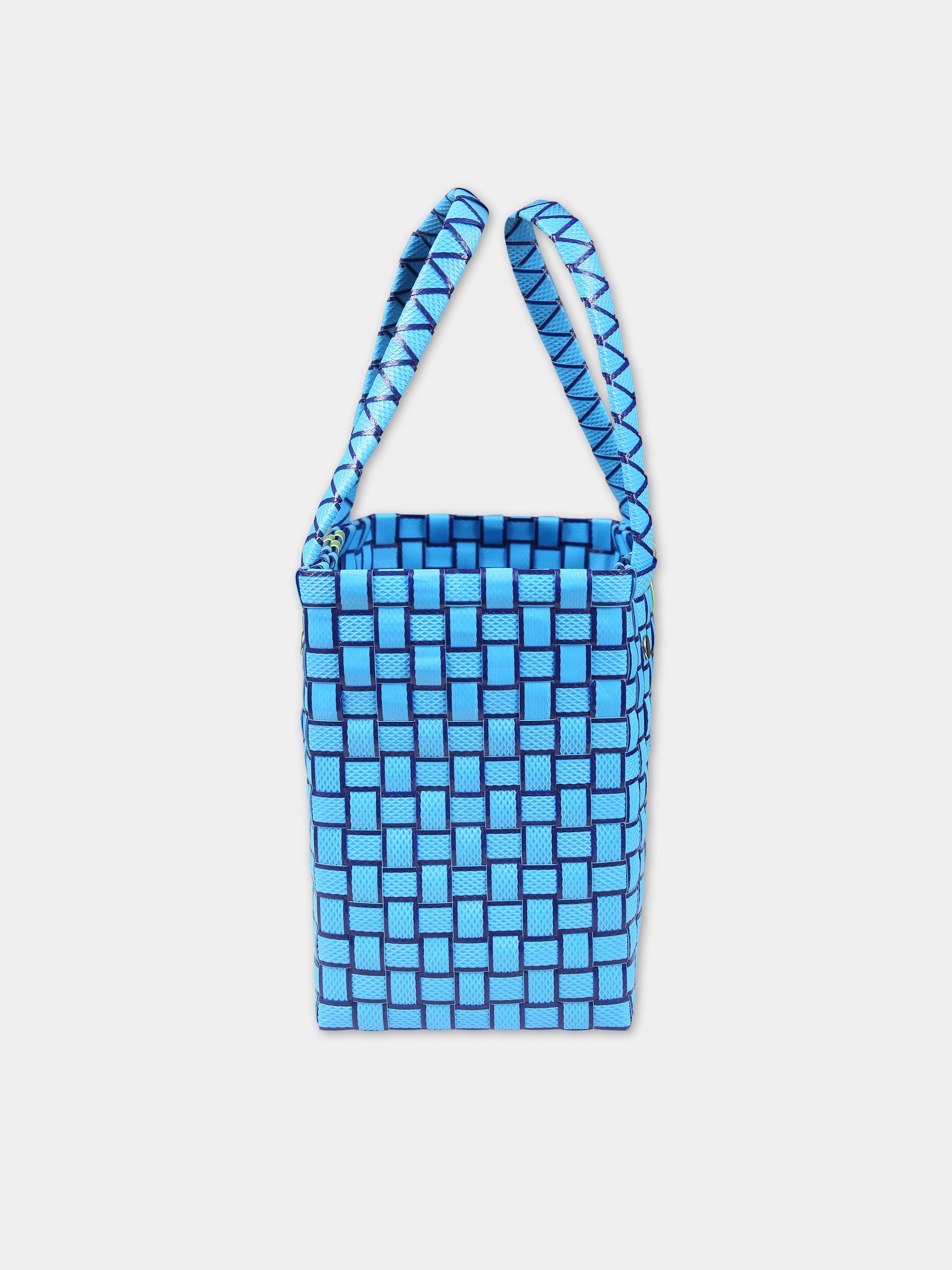 Borsa azzurra per bambina con logo,Marni Kids,M00638 M00IW MW73F 0M848