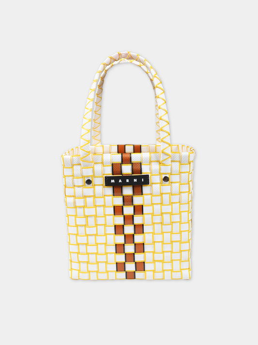 Borsa bianca per bambina con logo,Marni Kids,M00638 M00IW MW73F 0M100