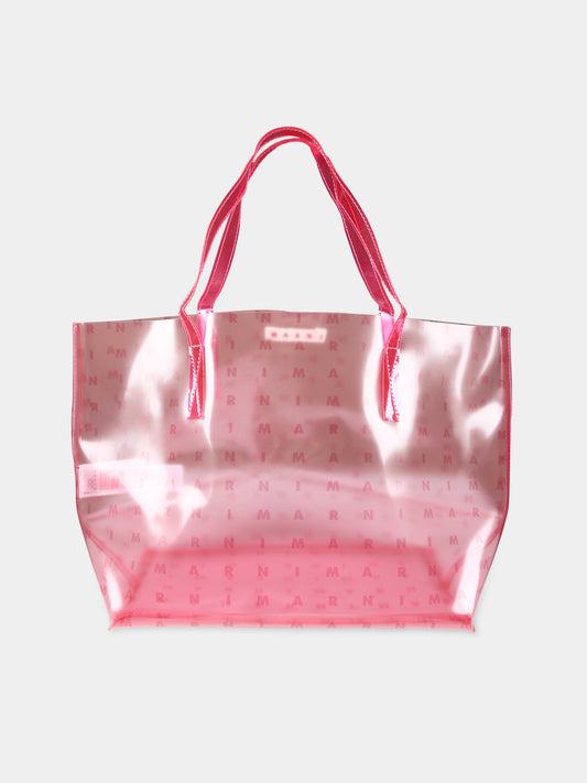 Borsa casual rosa per bambina con logo,Marni Kids,M01160 M00SK MW79F 0M340