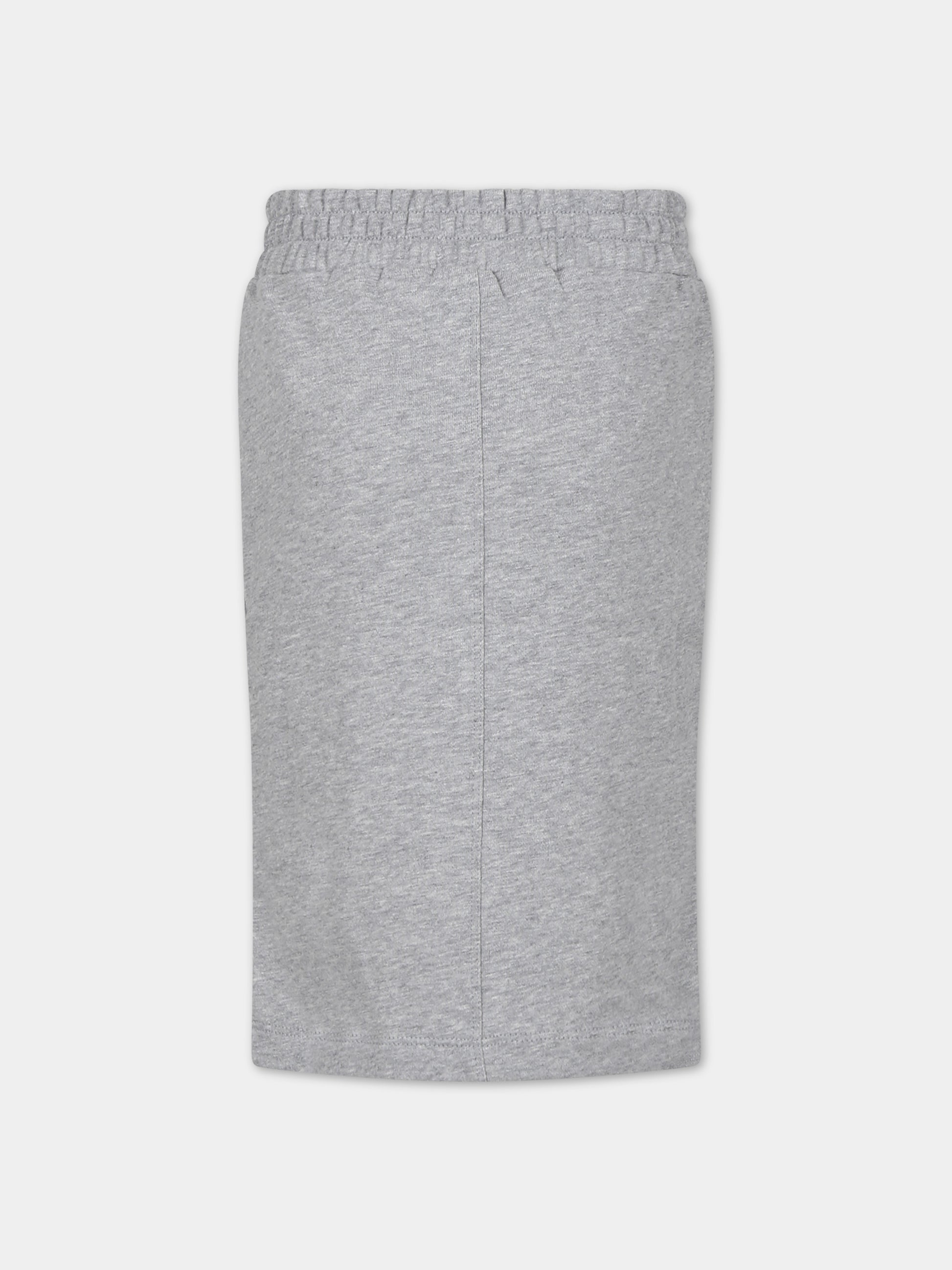 Gonna grigia per bambina con logo,Marni Kids,M01038 M00SF MG129F 0M903