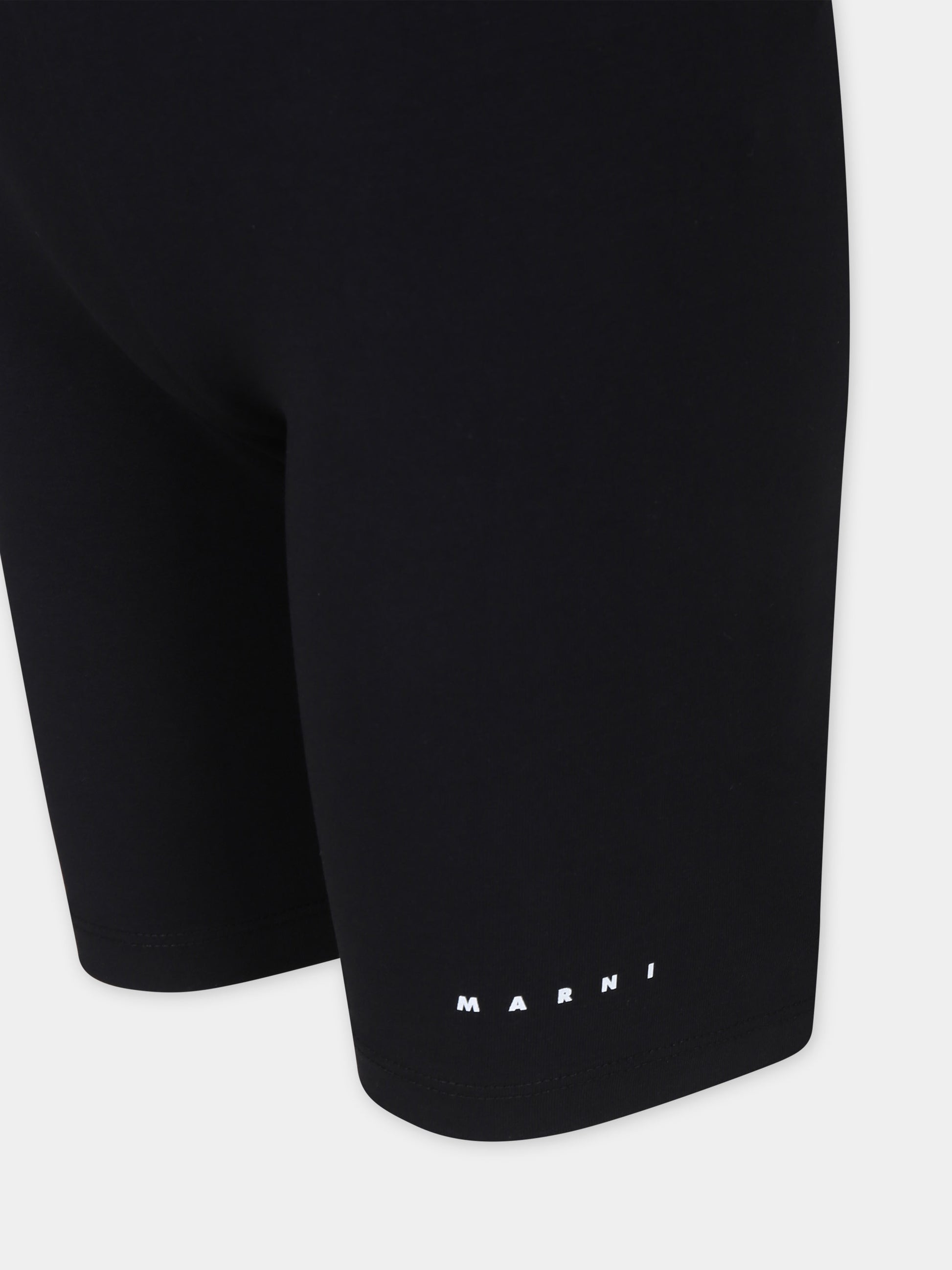 Shorts sportivi neri per bambina,Marni Kids,M01030 M00LE MP137F 0M900