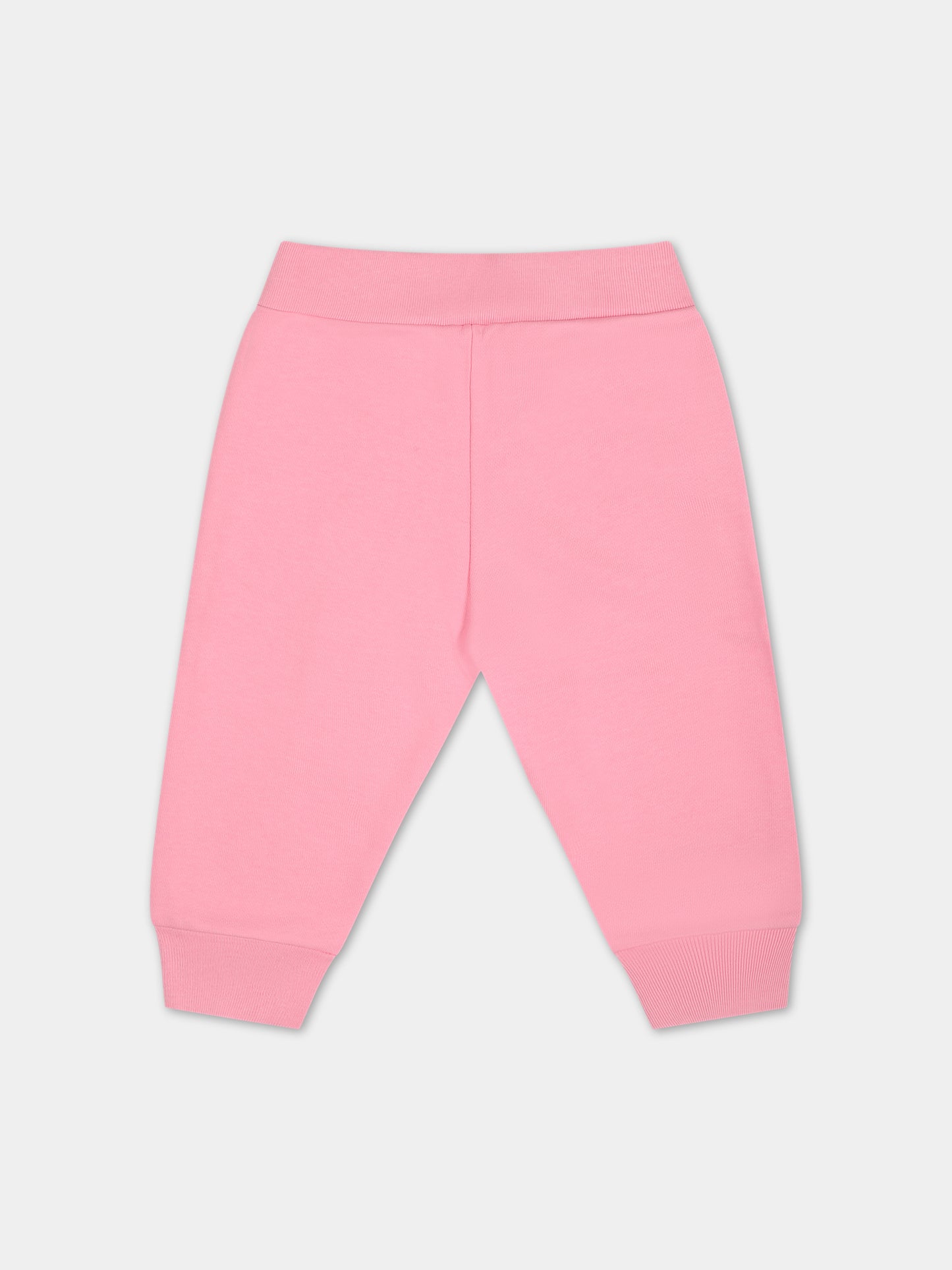 Pantaloni rosa per neonata con logo,Marni Kids,M01135 M00NF MP57B 0M340