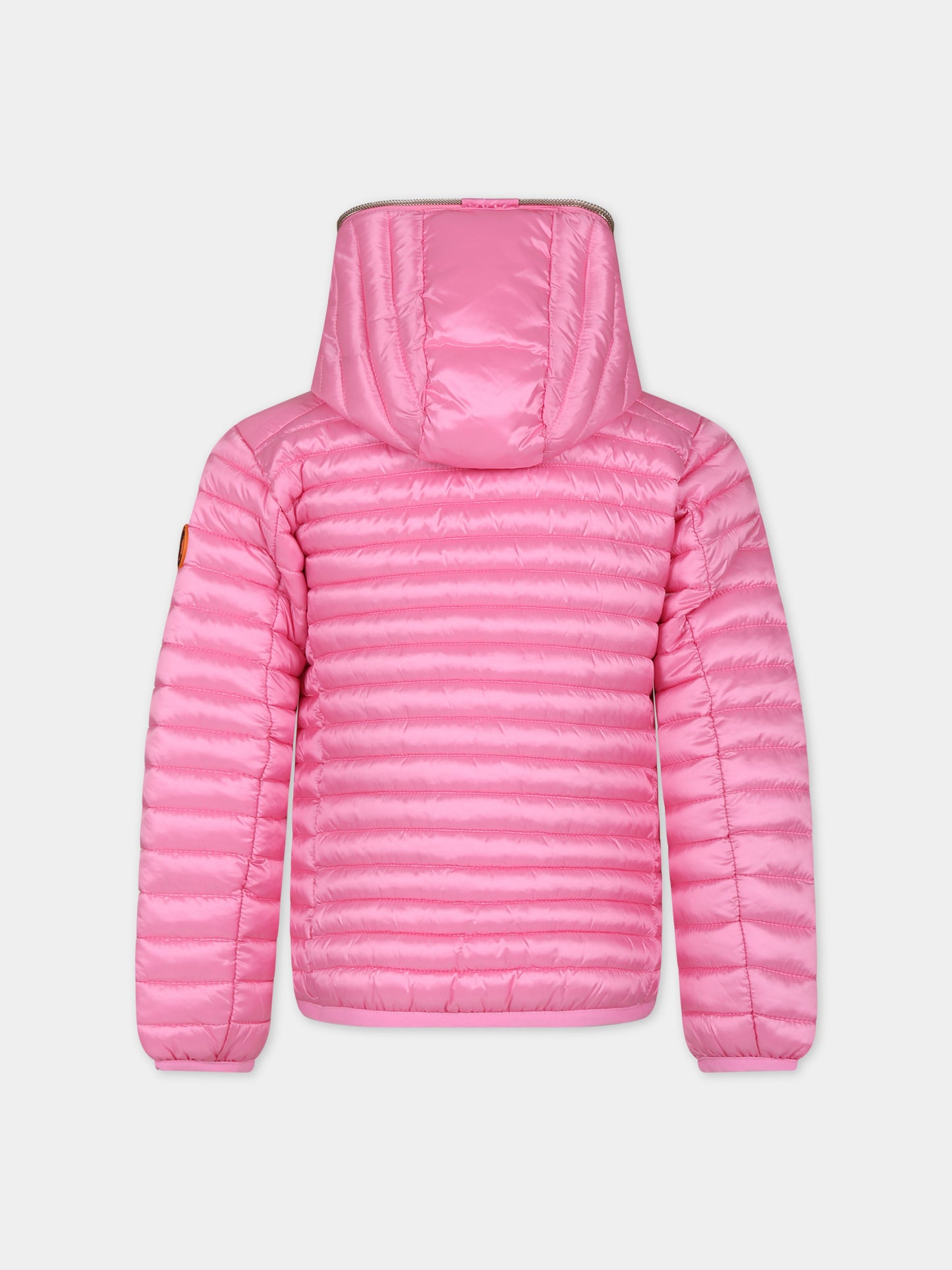 Piumino Rosy rosa per bambina con logo,Save The Duck Kids,J32310G IRIS18 80018