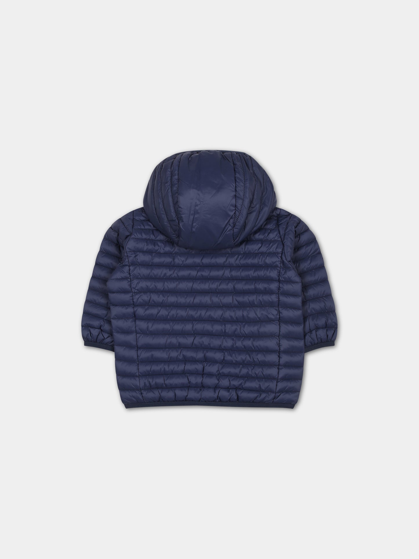 Piumino Nene blu per neonato con logo,Save The Duck Kids,I30003X GIGA18 90000