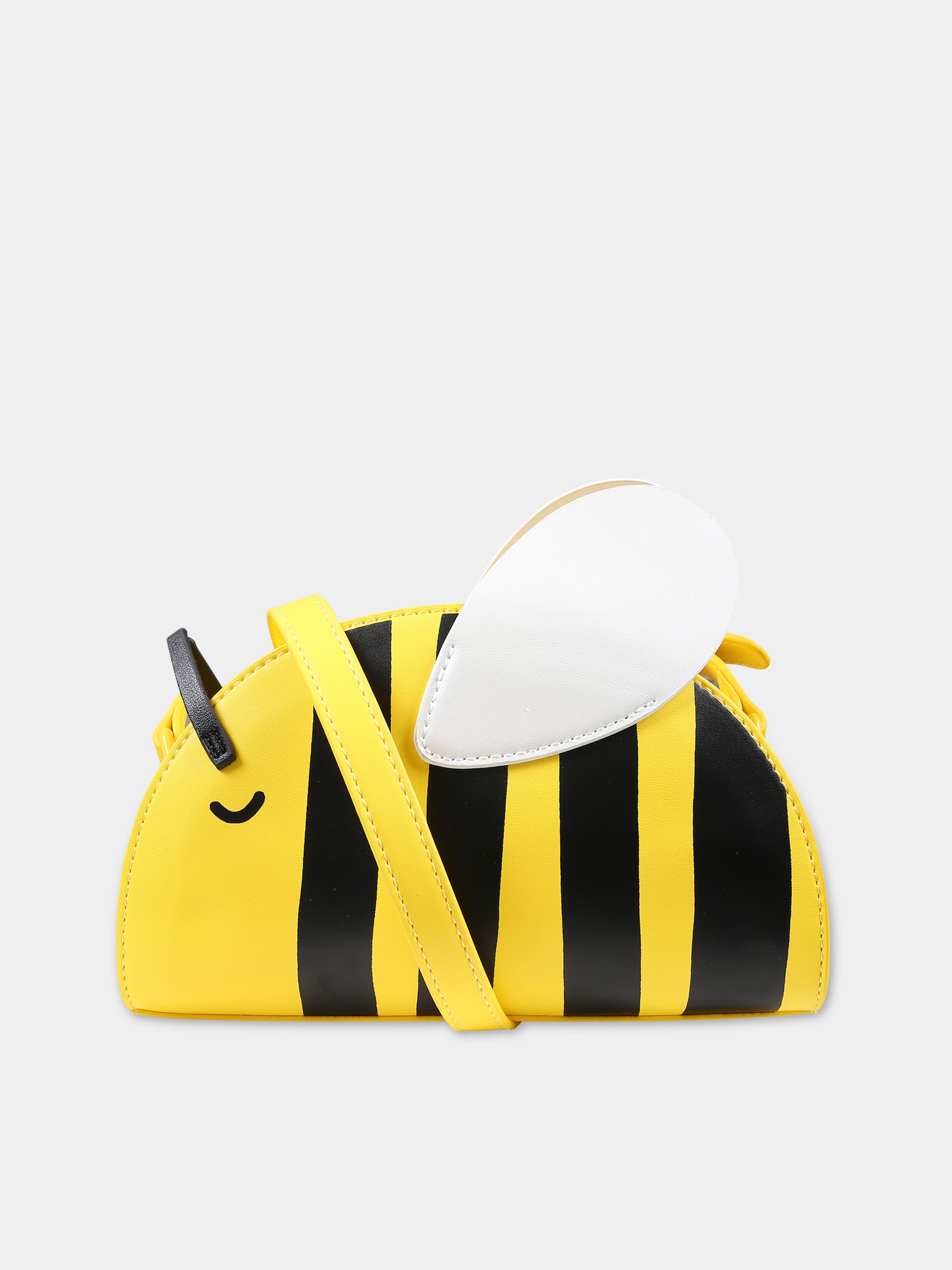 Borsa gialla per bambina a forma di ape,Stella Mccartney Kids,TU0A38 Z0699 228