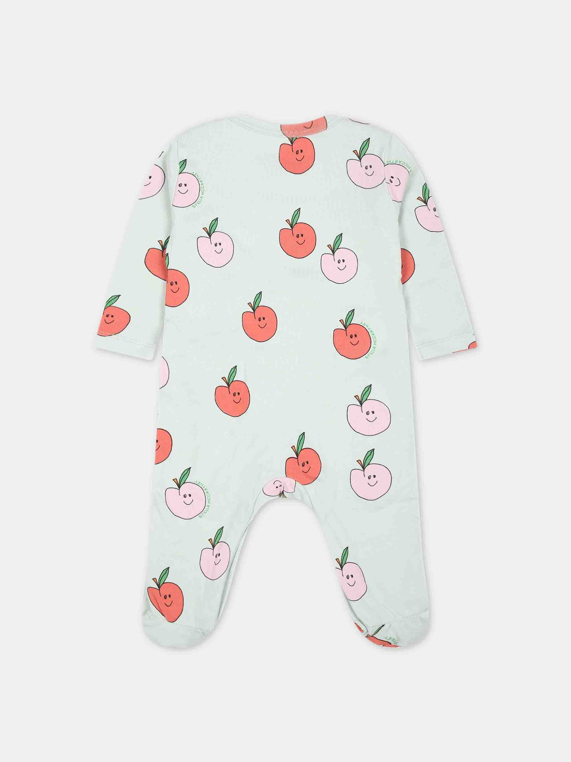 Set multicolor per neonata con mele,Stella Mccartney Kids,TUB029 Z1784 704MC