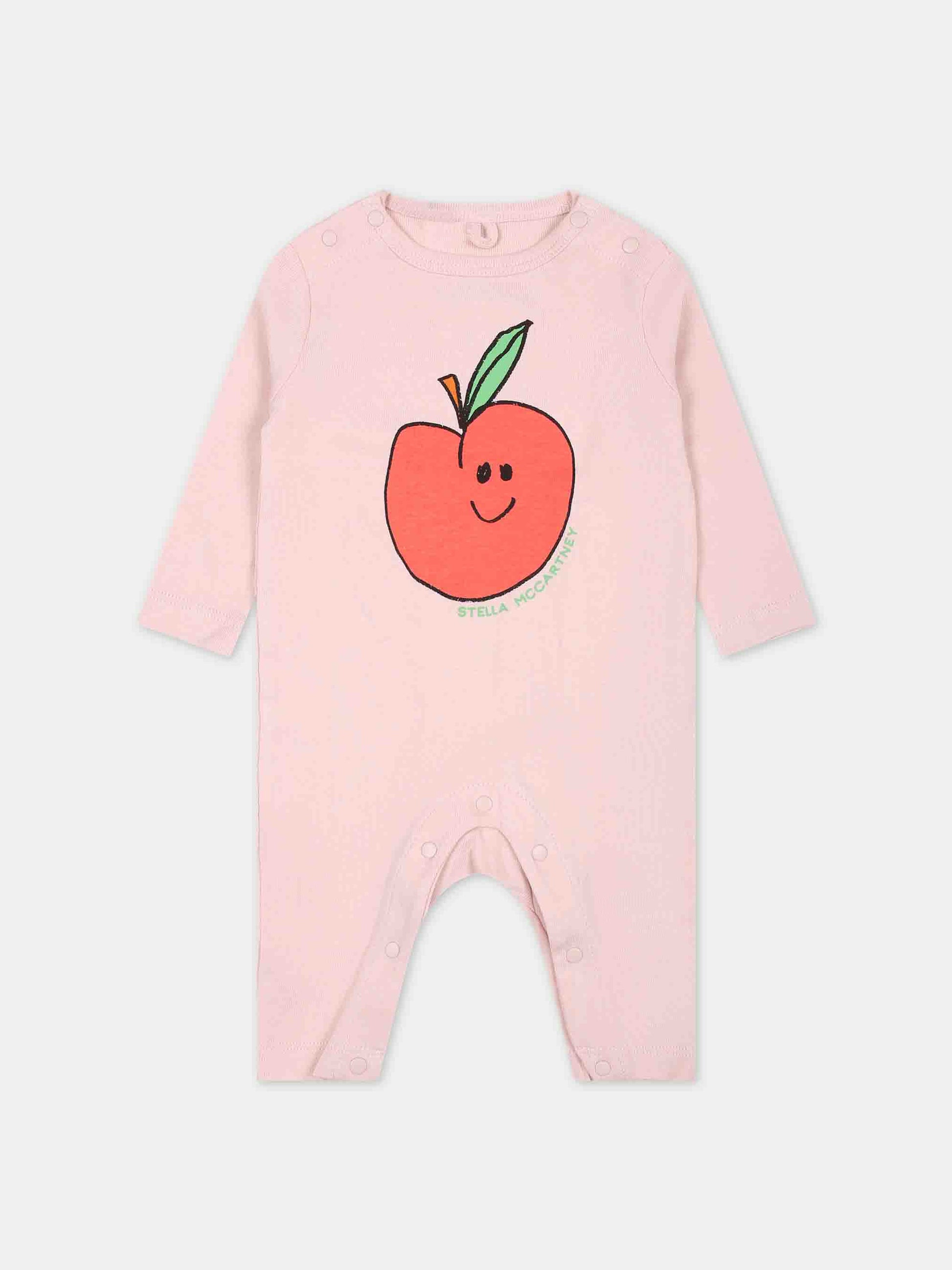 Set multicolor per neonata con mele,Stella Mccartney Kids,TUB029 Z1784 704MC