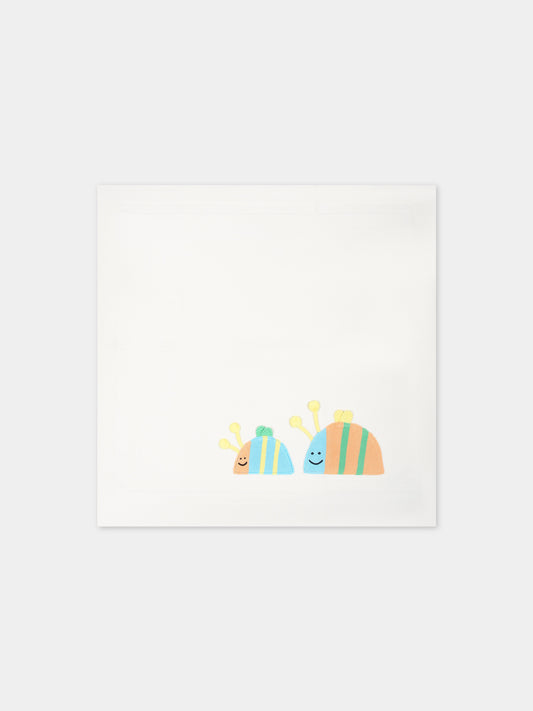 Coperta avorio per neonati con coccinella,Stella Mccartney Kids,TU0530 Z1877 101